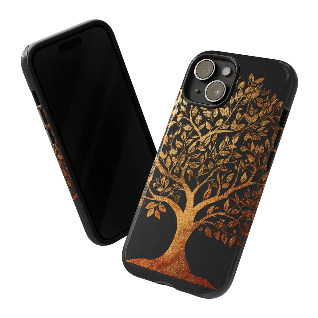 Golden Tree Phone Case, Tough Cases, Nature Lover Gift