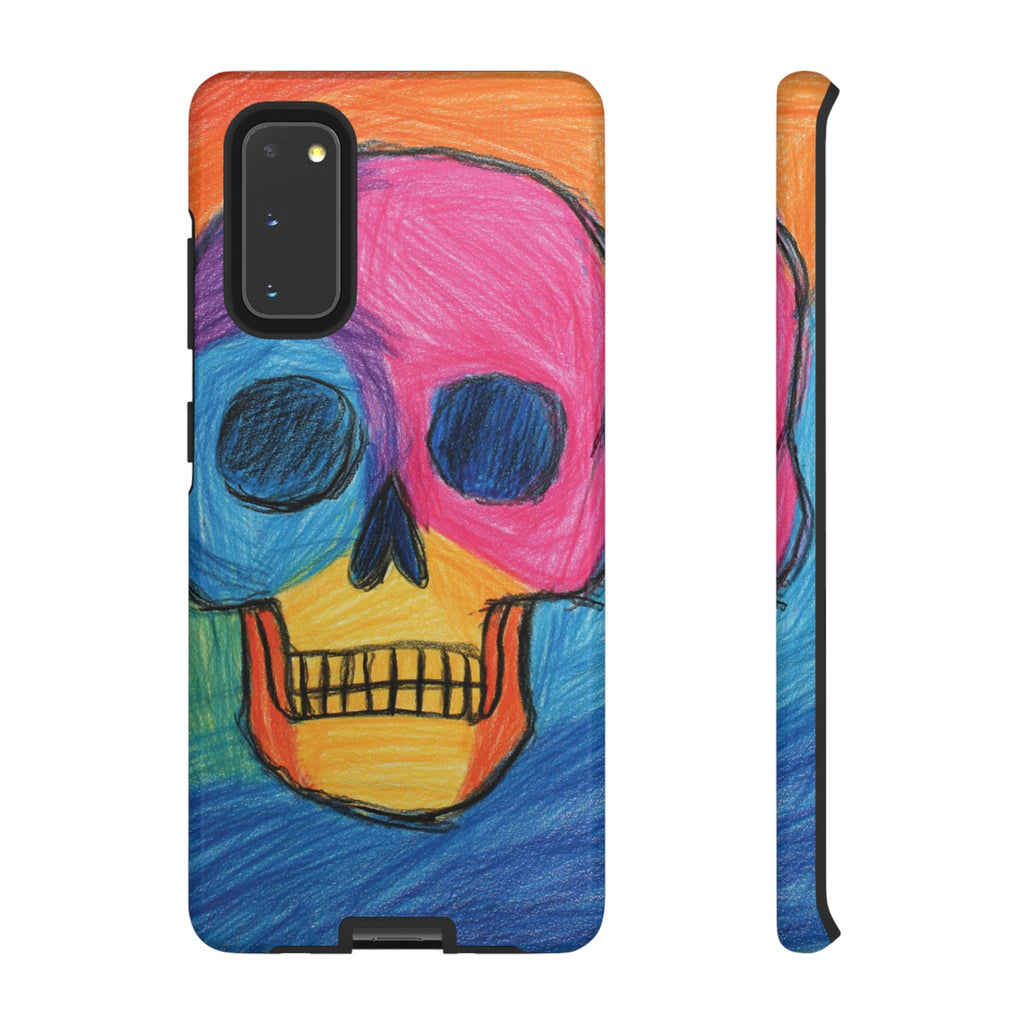 Vibrant Skull Phone Case | Tough Cases, Colorful Design, Unique Art Phone Cover