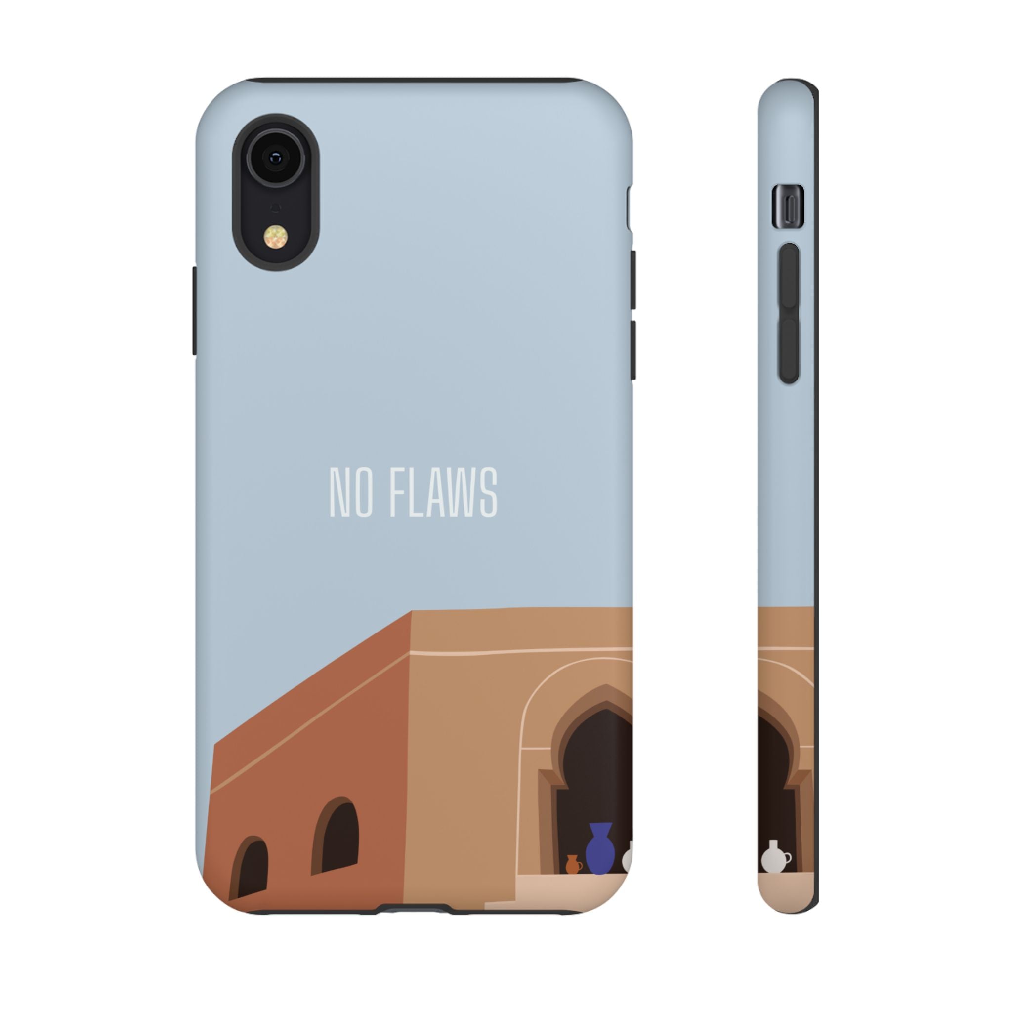 Minimal Desert Illustration “No Flaws” Protective Tough Case