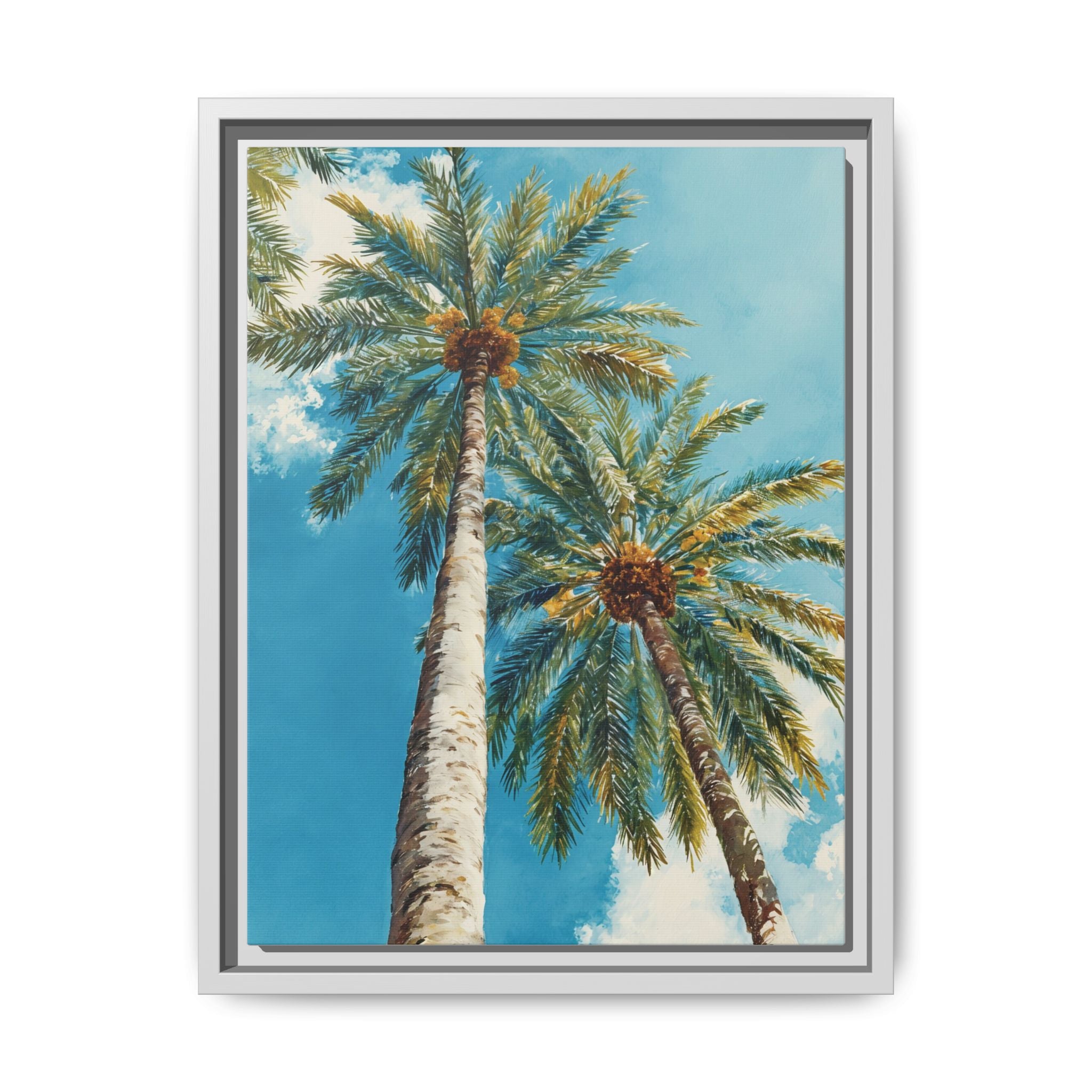 Palm Tree Sky Matte Canvas Print