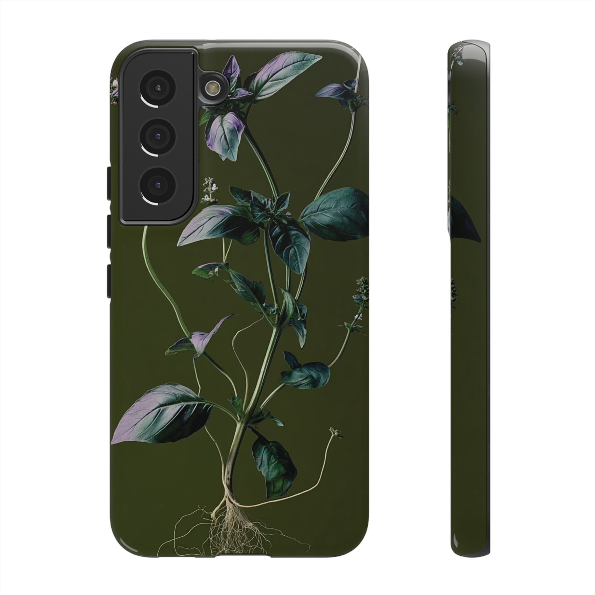 Green Botanical Phone Case, Floral Phone Cover, Nature Lover Gift