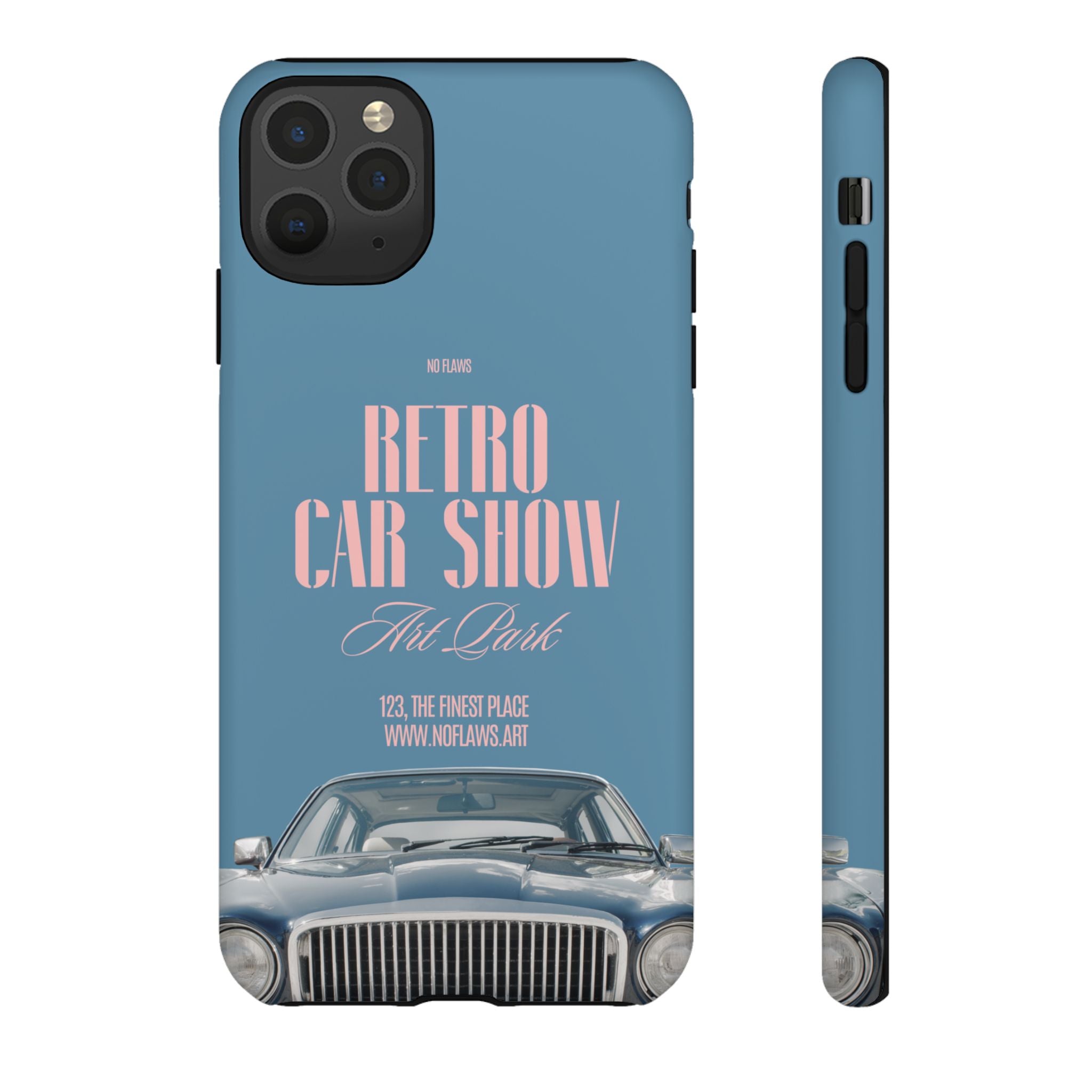 Retro Car Show Phone Case — Vintage Classic Auto Design