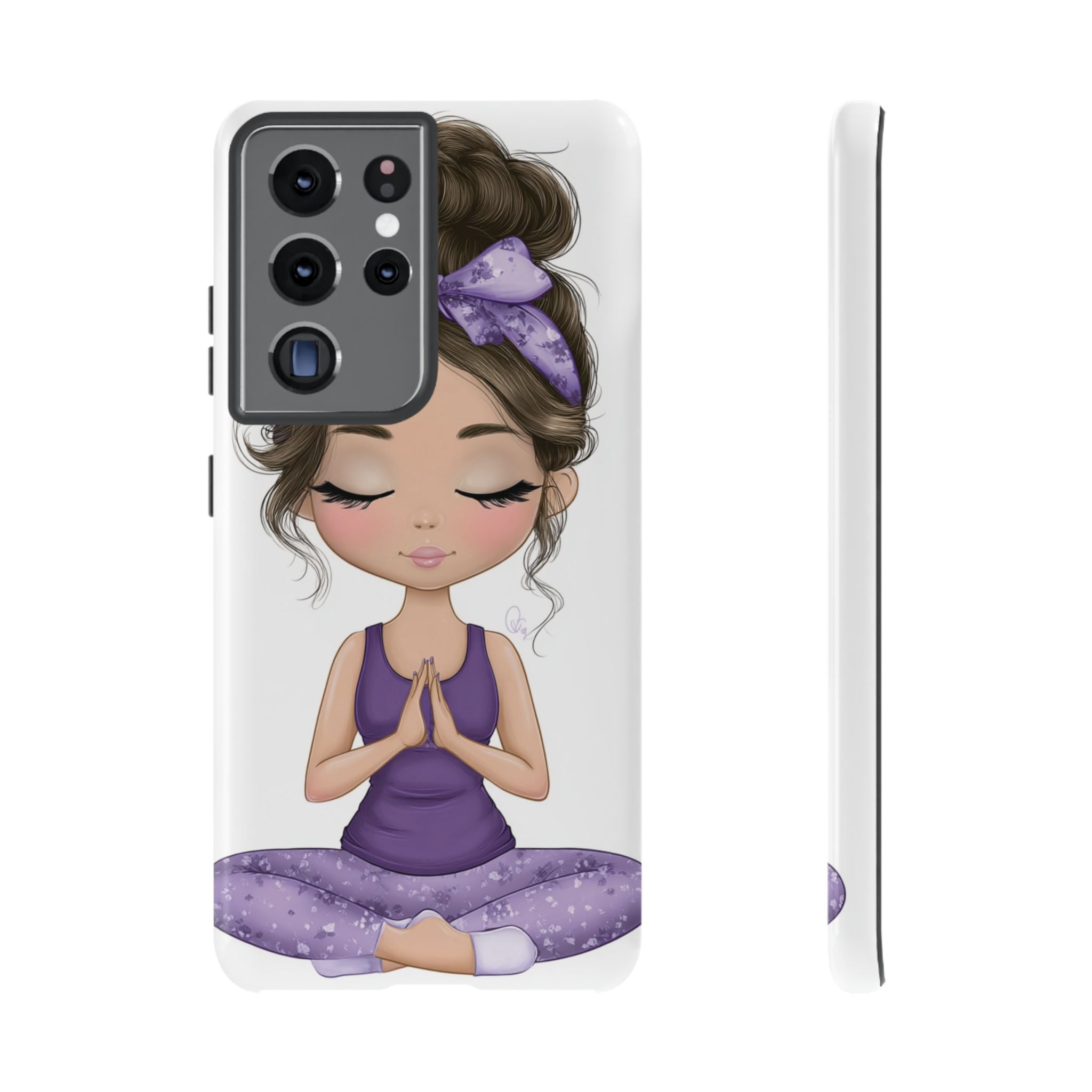 Yoga Phone Case for Mindfulness Gift for Yogis, Meditation Accessory, Zen Vibe