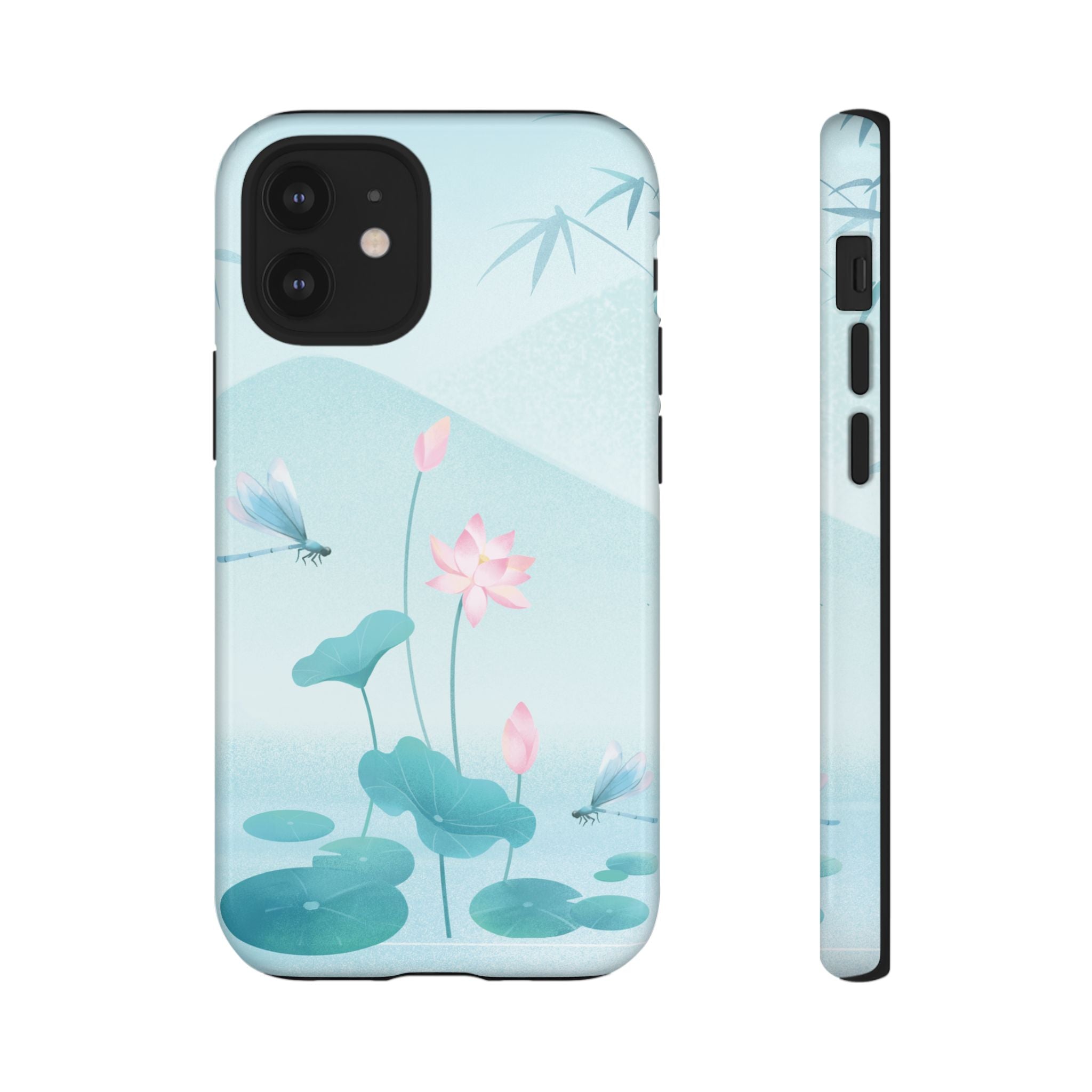 Lotus Pond Phone Case — Serene Floral iPhone Protective Cover