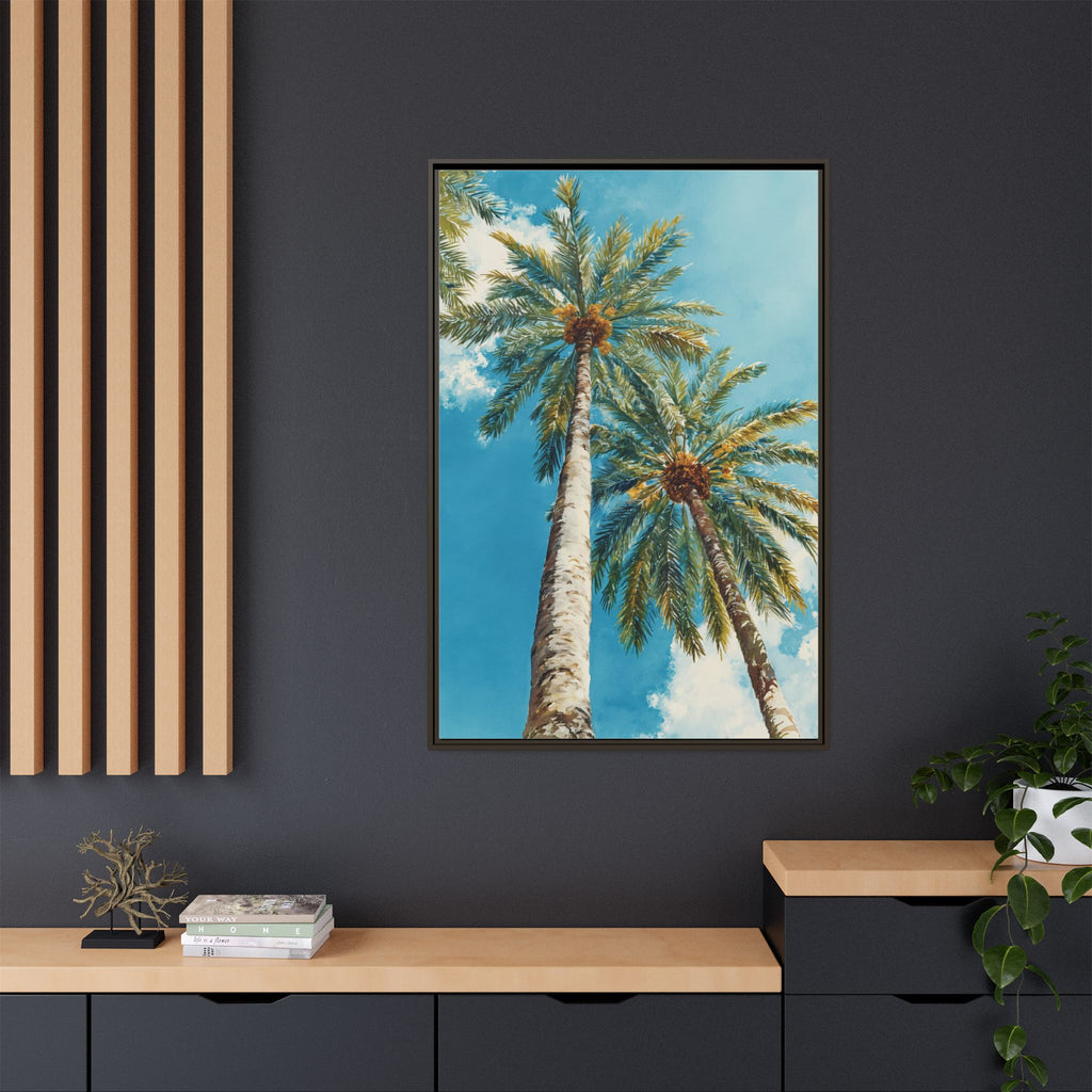 Palm Tree Sky Matte Canvas Print
