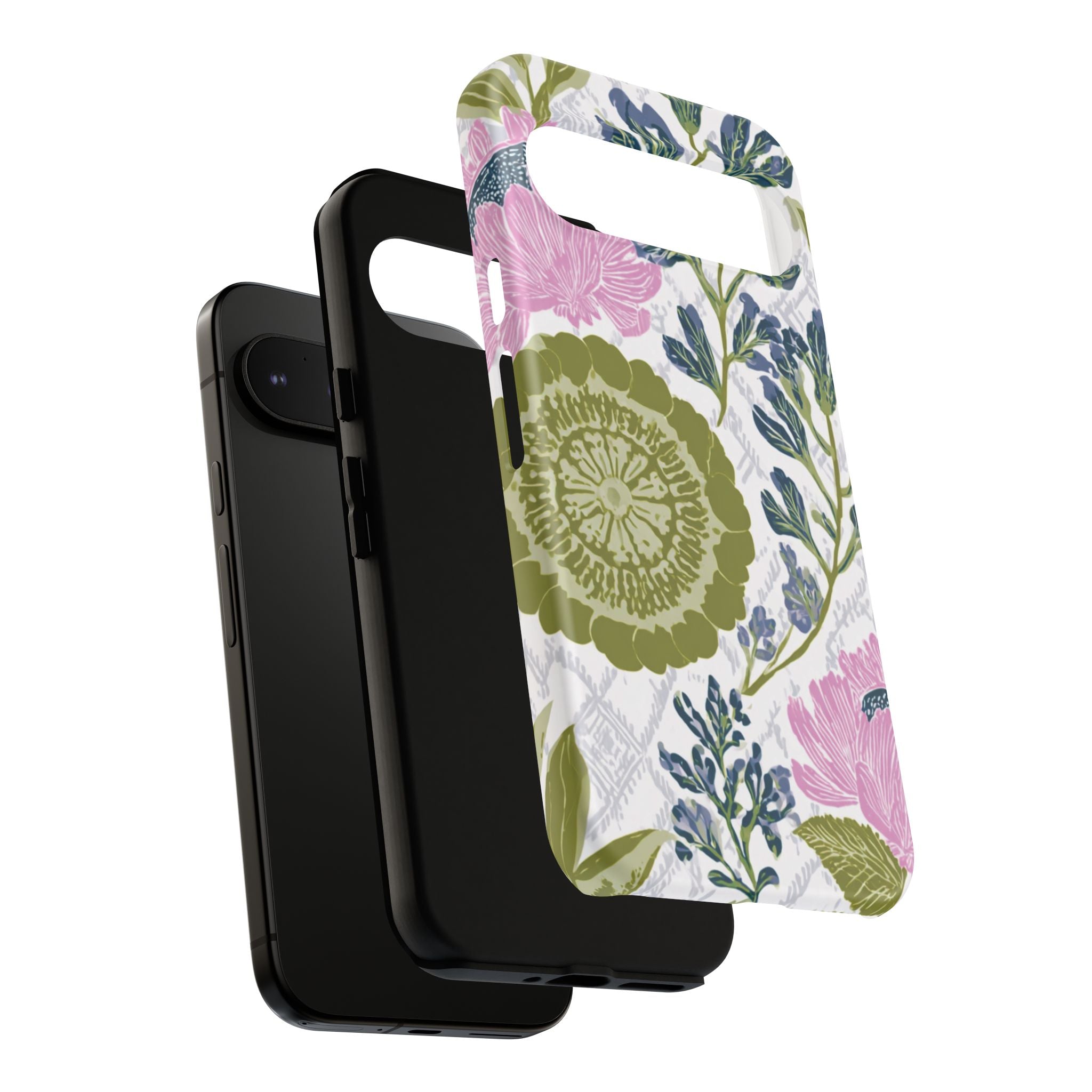 Floral Phone Case, Tough Cases with Elegant Design, Stylish Phone Accessories