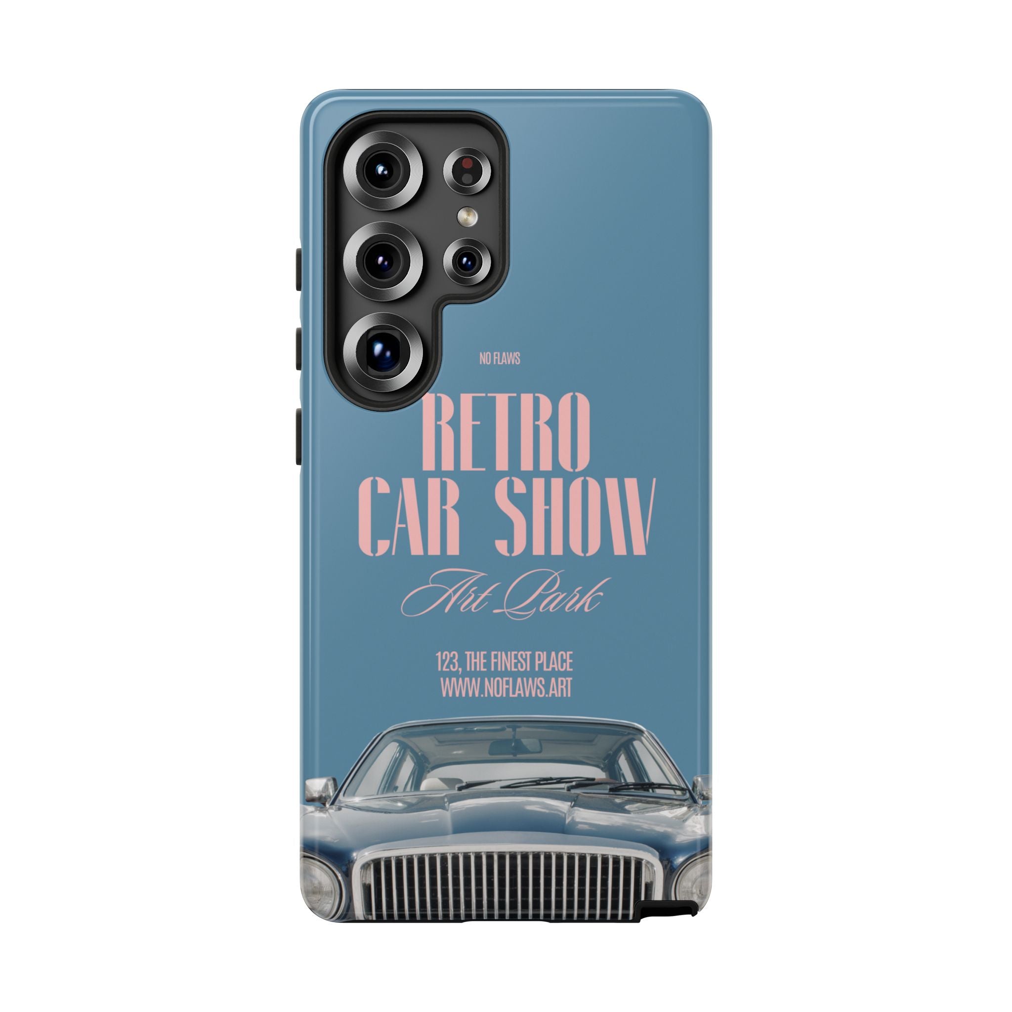 Retro Car Show Phone Case — Vintage Classic Auto Design