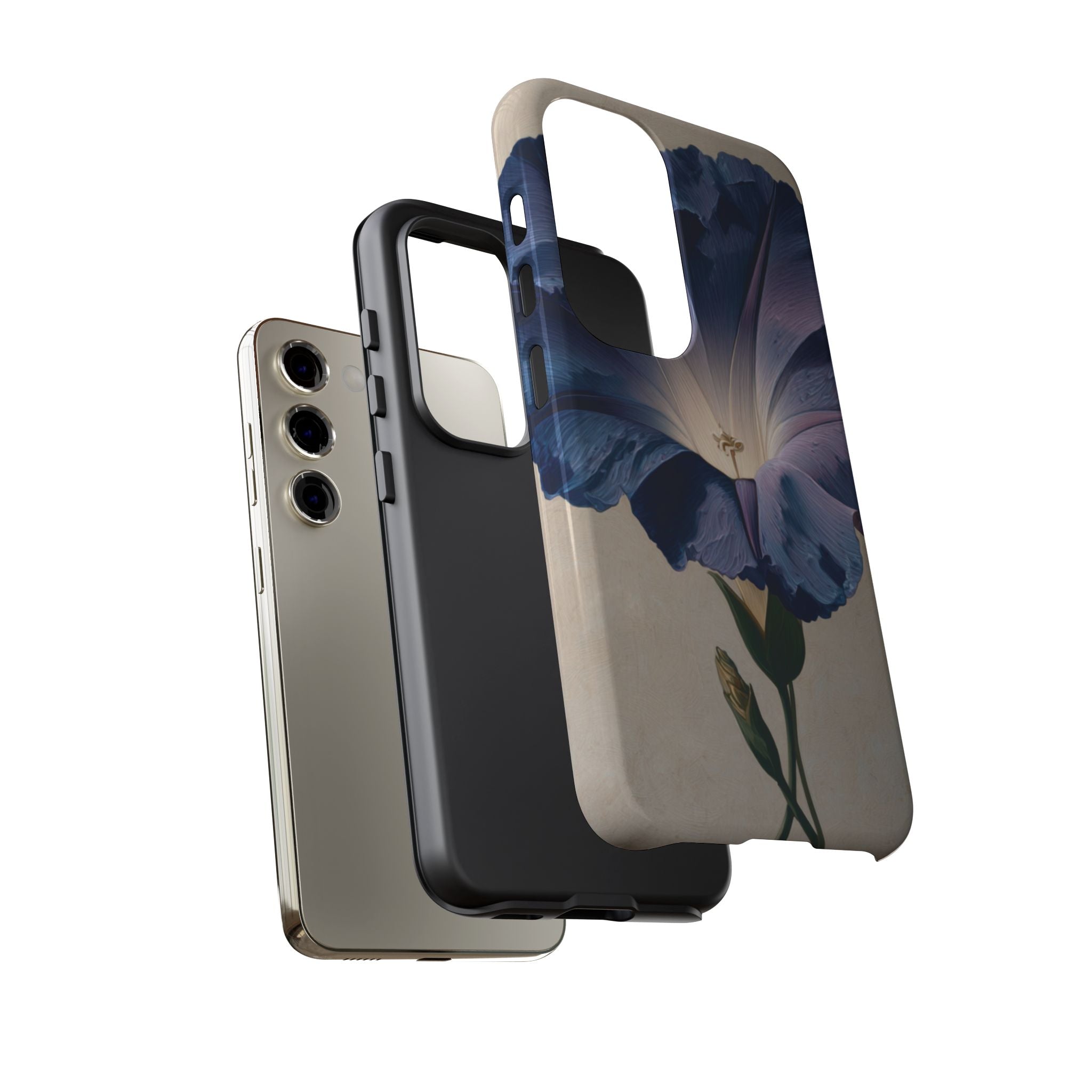 Floral Phone Case, Tough Cases with Purple Flower Design, Phone Accessories