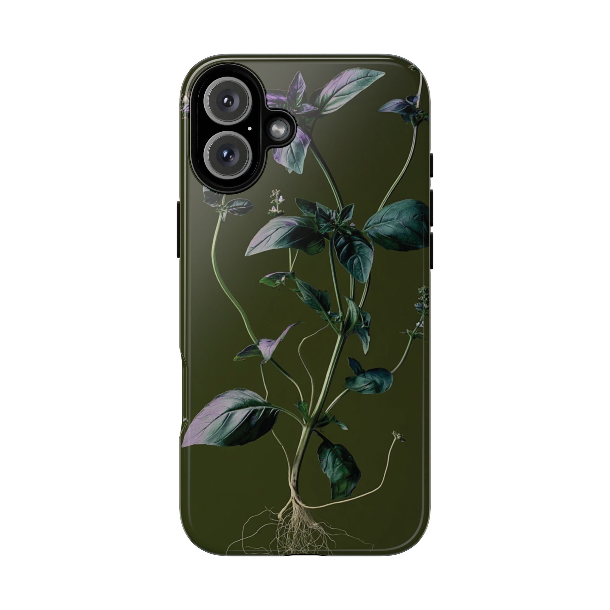 Green Botanical Phone Case, Floral Phone Cover, Nature Lover Gift