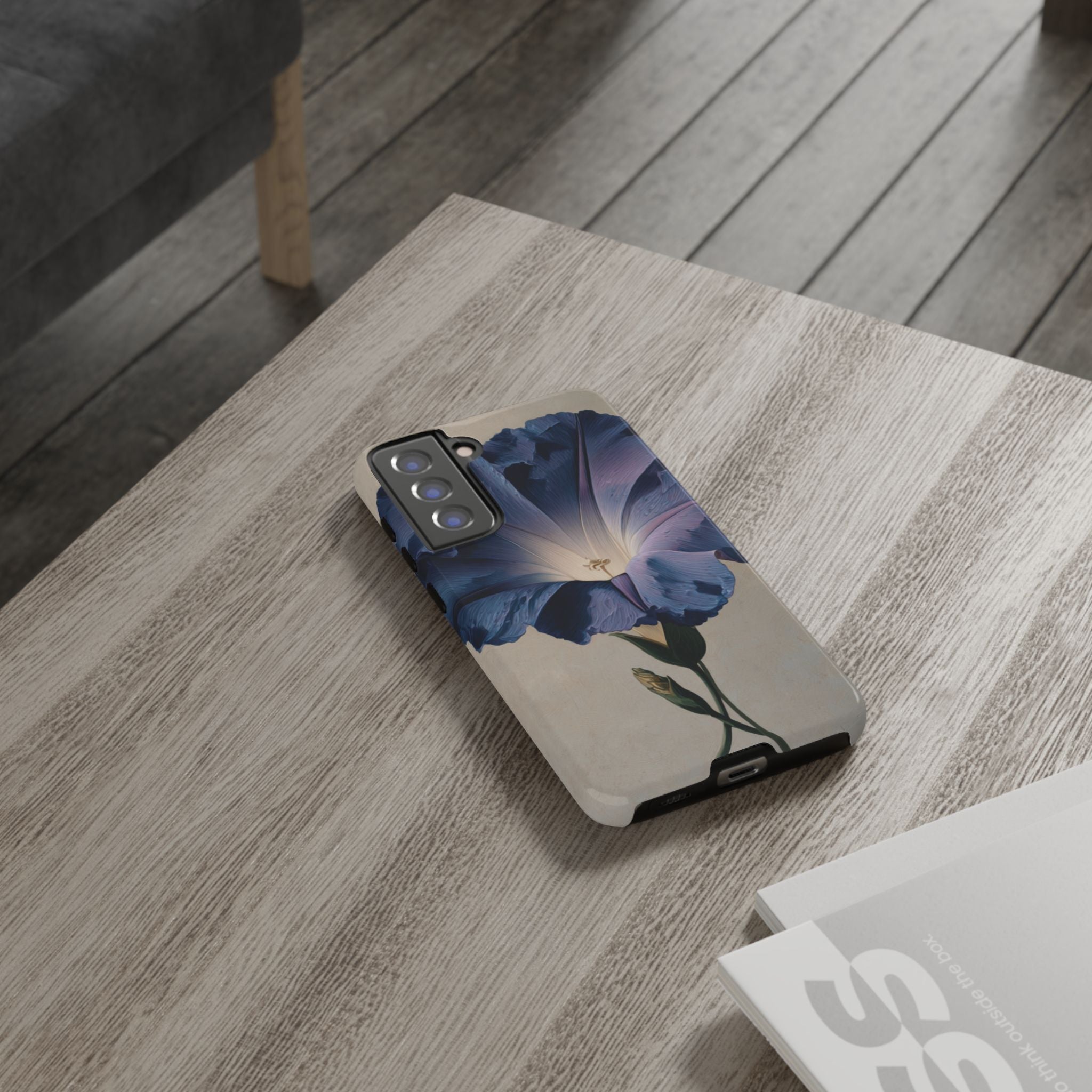 Floral Phone Case, Tough Cases with Purple Flower Design, Phone Accessories