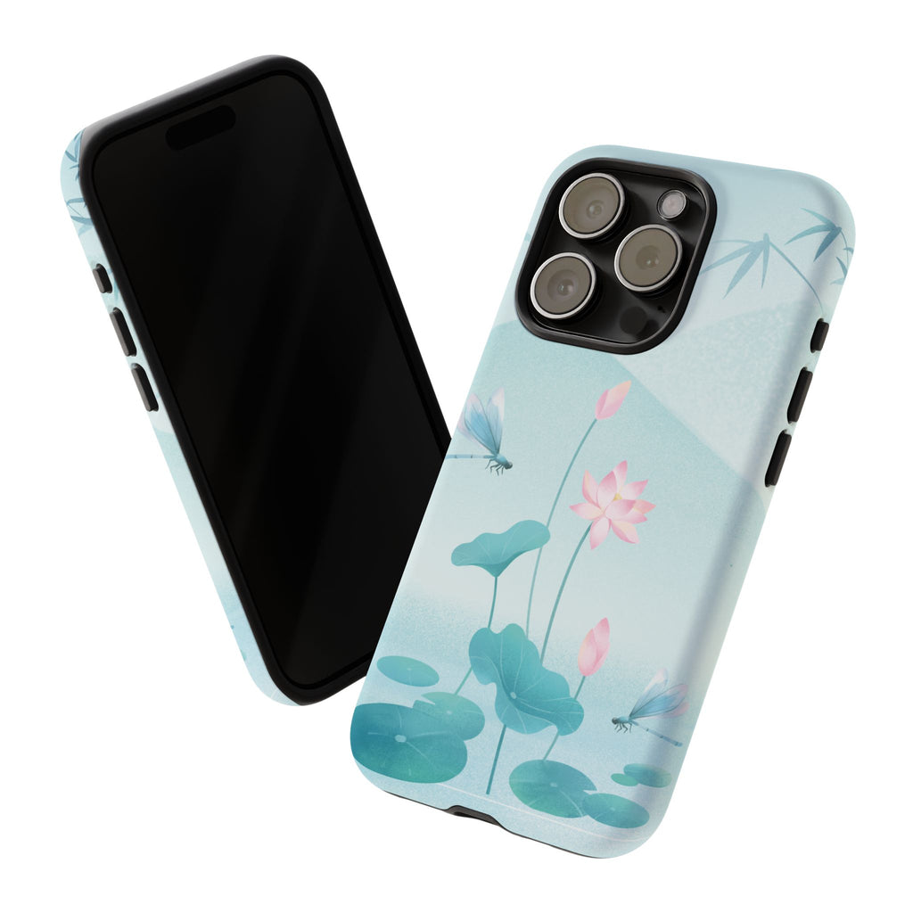 Lotus Pond Phone Case — Serene Floral iPhone Protective Cover