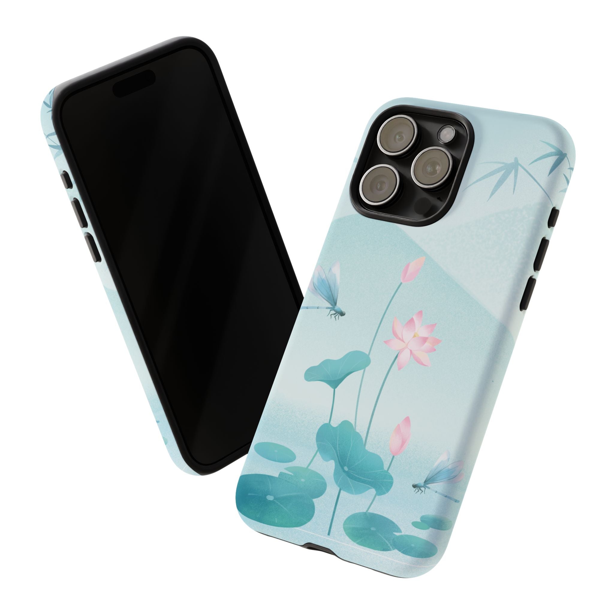 Lotus Pond Phone Case — Serene Floral iPhone Protective Cover