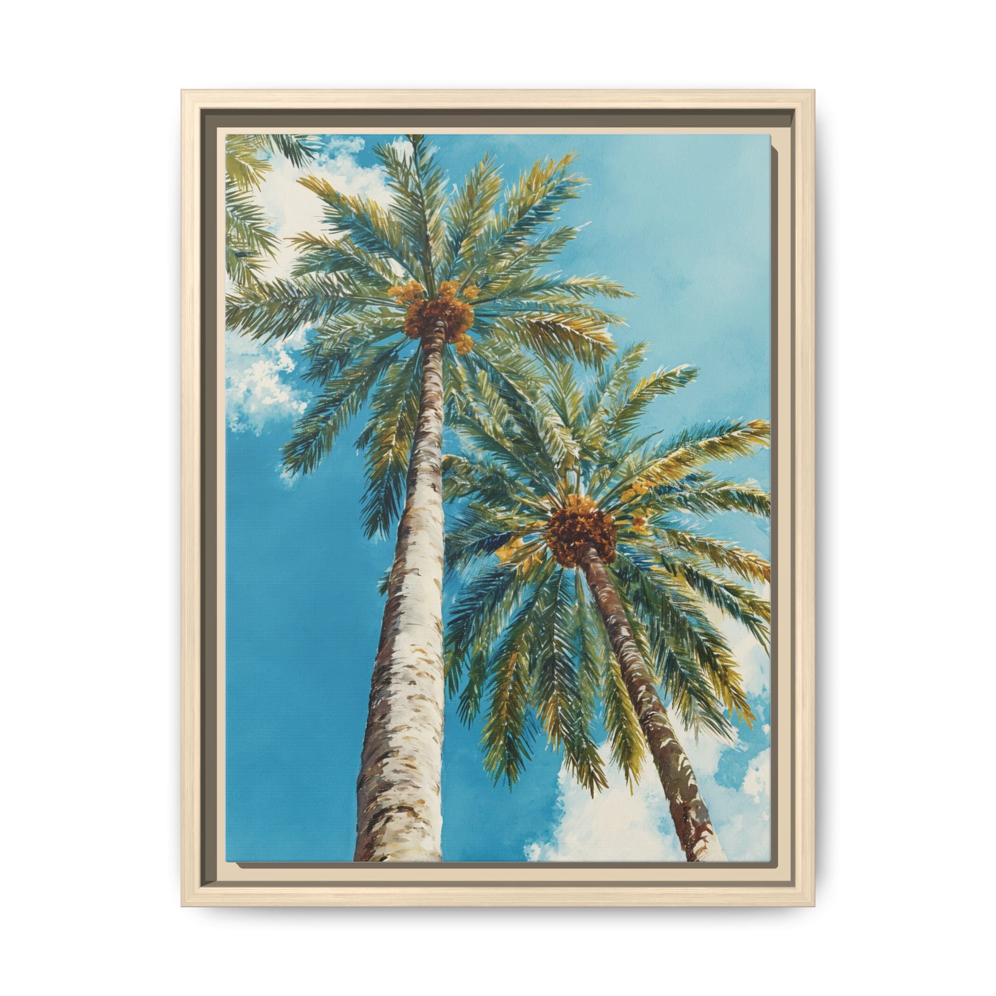 Palm Tree Sky Matte Canvas Print