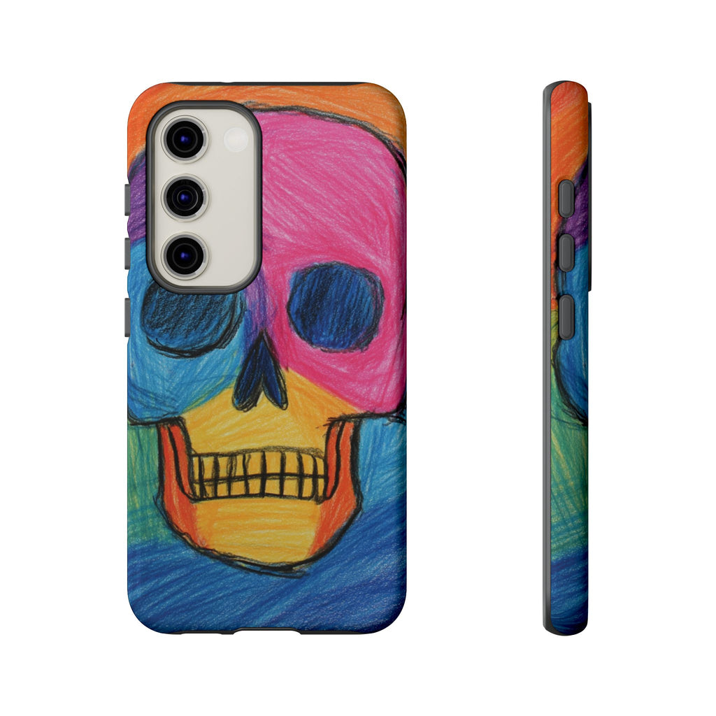 Vibrant Skull Phone Case | Tough Cases, Colorful Design, Unique Art Phone Cover