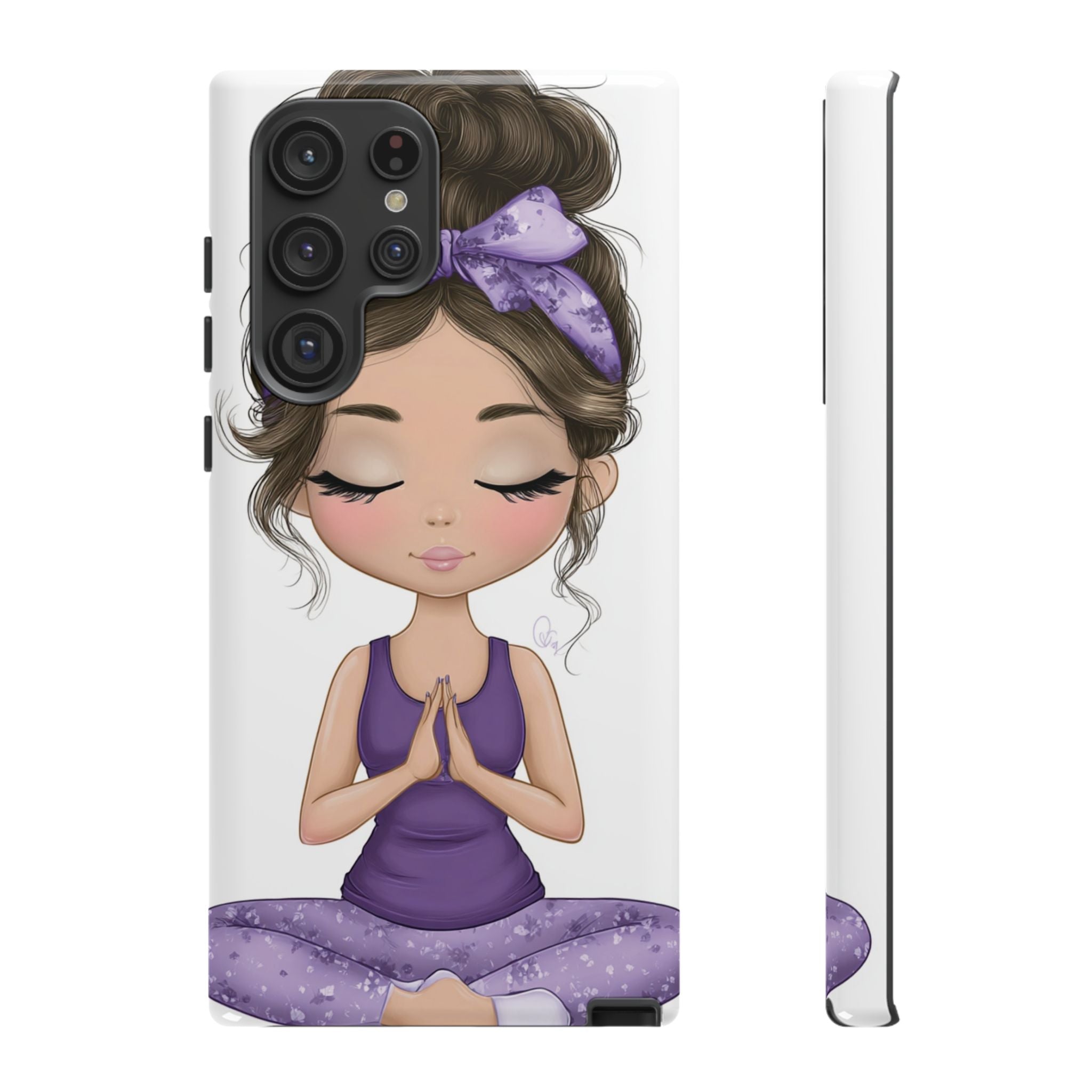 Yoga Phone Case for Mindfulness Gift for Yogis, Meditation Accessory, Zen Vibe