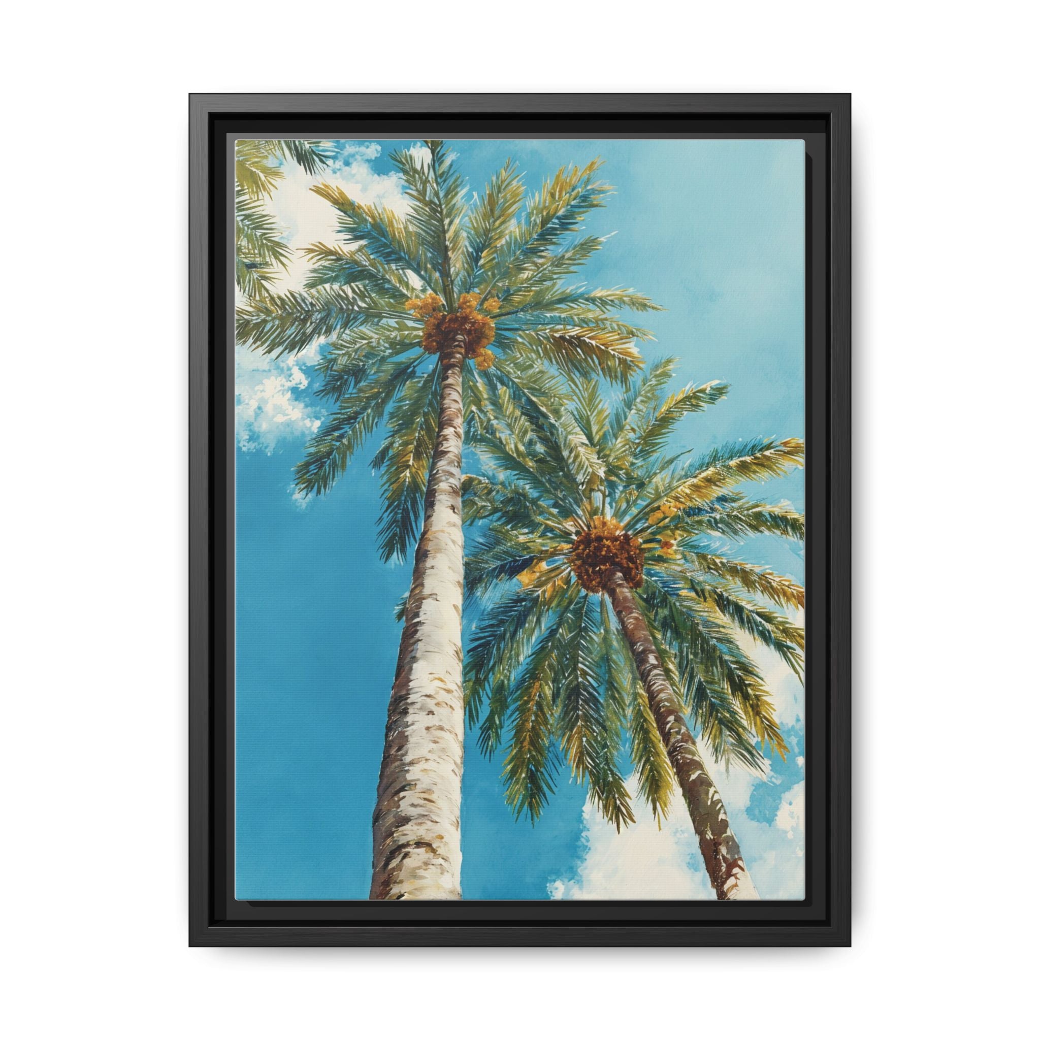 Palm Tree Sky Matte Canvas Print