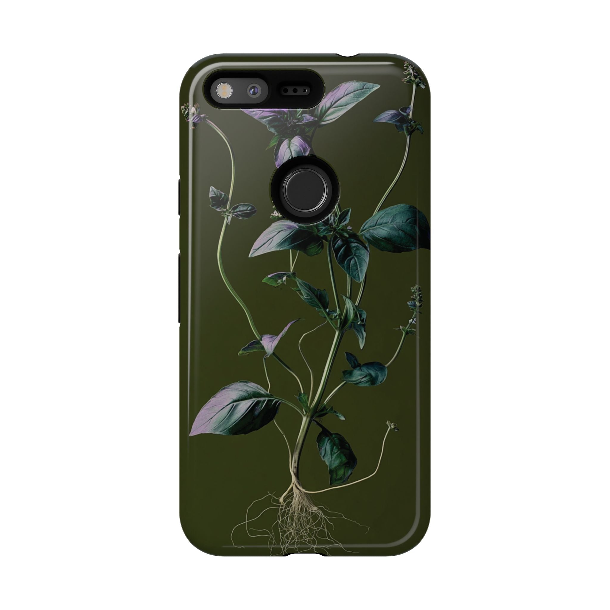 Green Botanical Phone Case, Floral Phone Cover, Nature Lover Gift