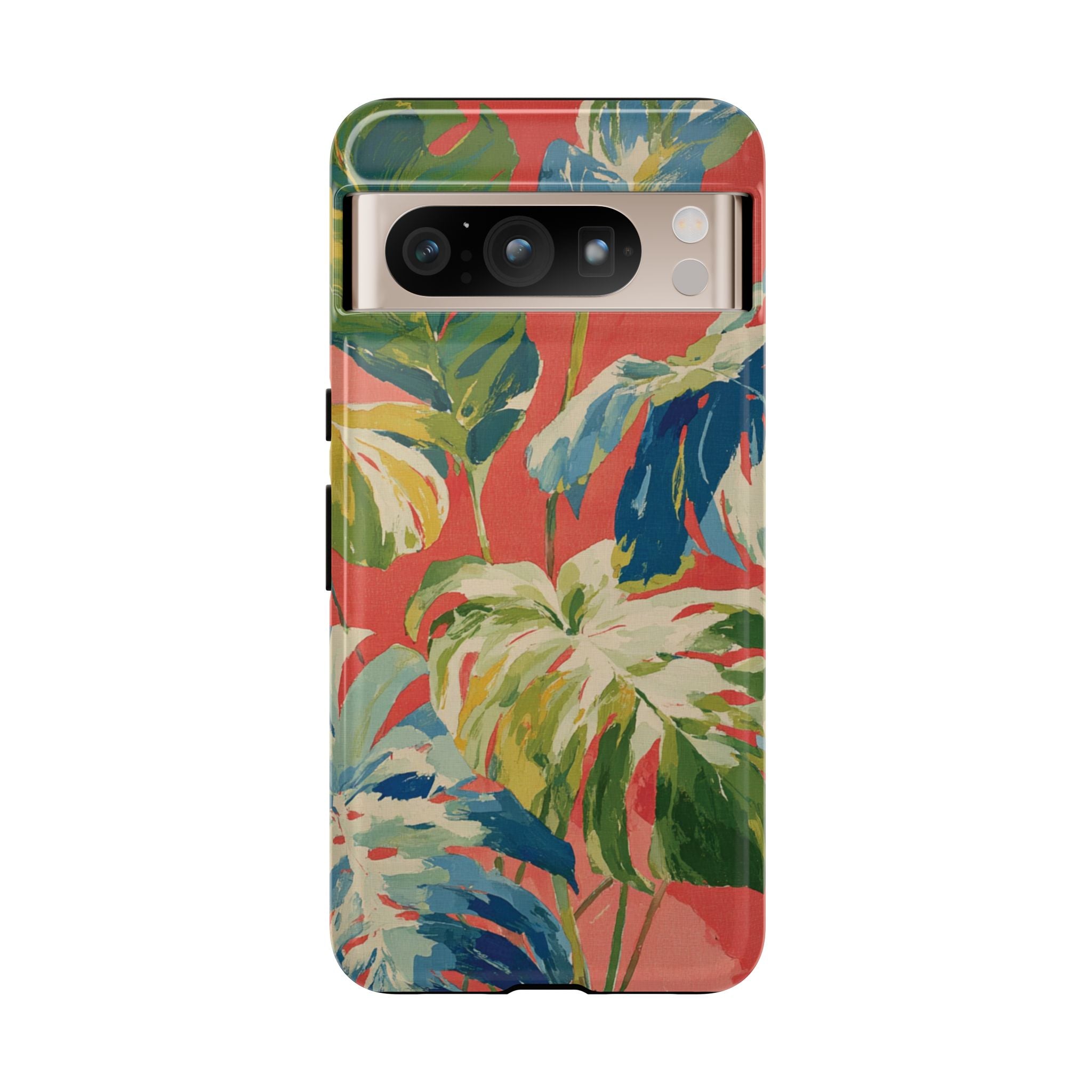 Tropical Phone Case, Floral Tough Case, Vibrant Phone Cover for Summer