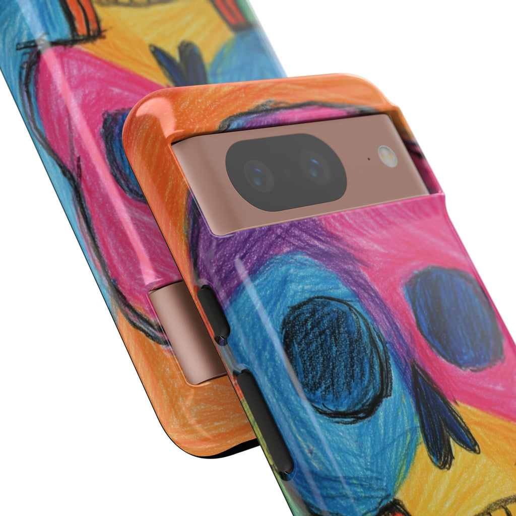 Vibrant Skull Phone Case | Tough Cases, Colorful Design, Unique Art Phone Cover