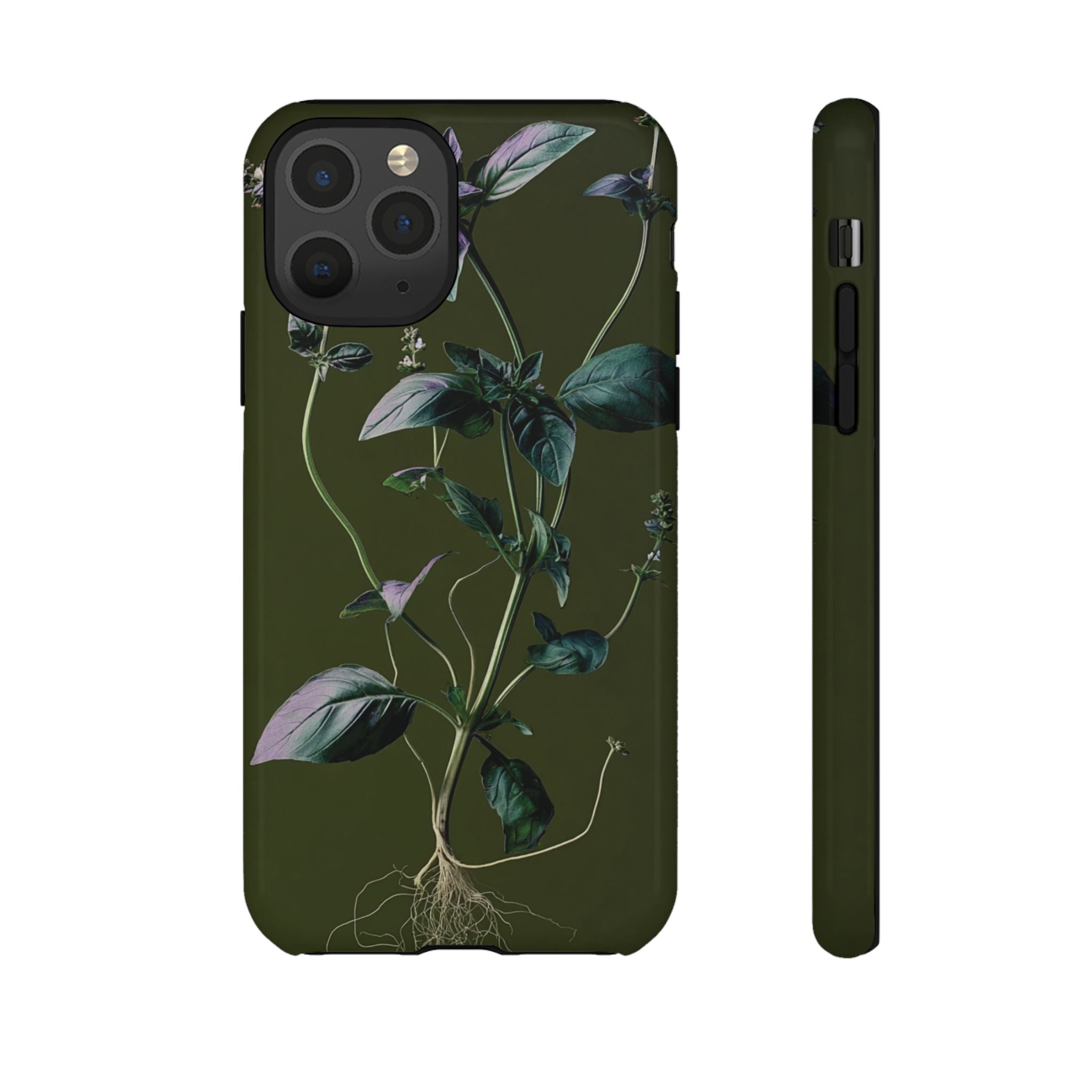 Green Botanical Phone Case, Floral Phone Cover, Nature Lover Gift