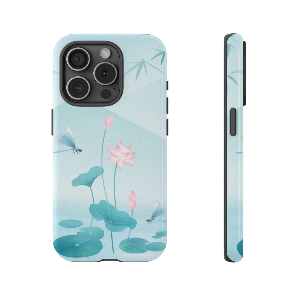 Lotus Pond Phone Case — Serene Floral iPhone Protective Cover