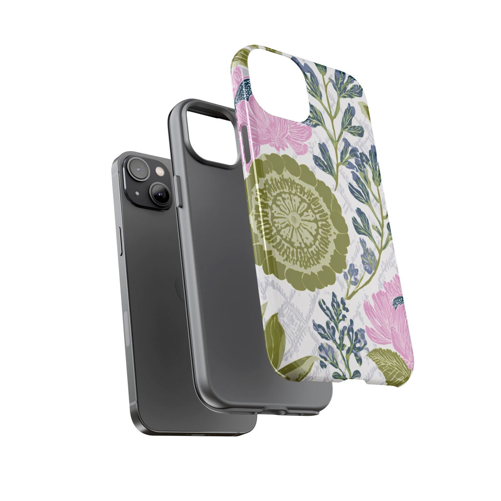 Floral Phone Case, Tough Cases with Elegant Design, Stylish Phone Accessories