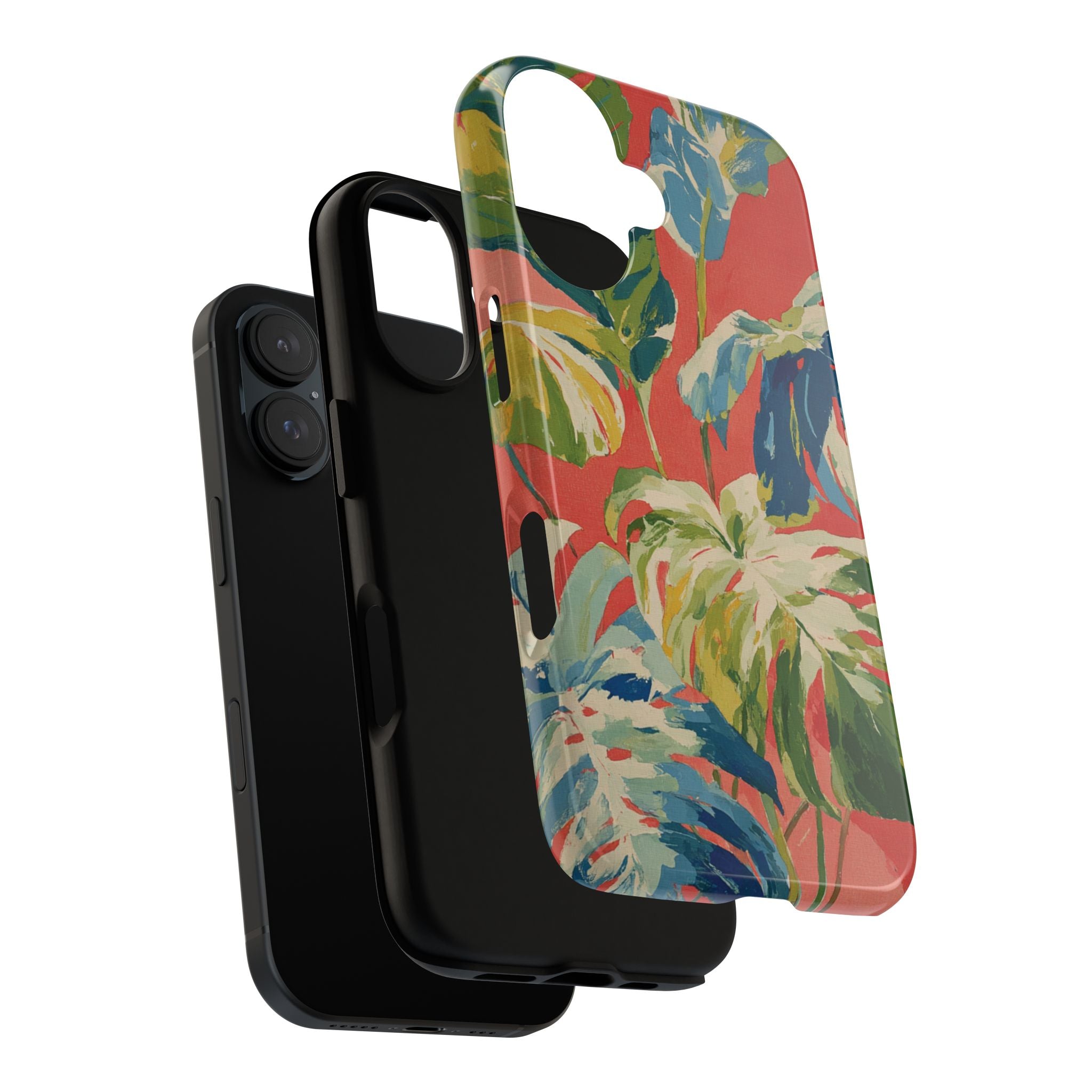 Tropical Phone Case, Floral Tough Case, Vibrant Phone Cover for Summer