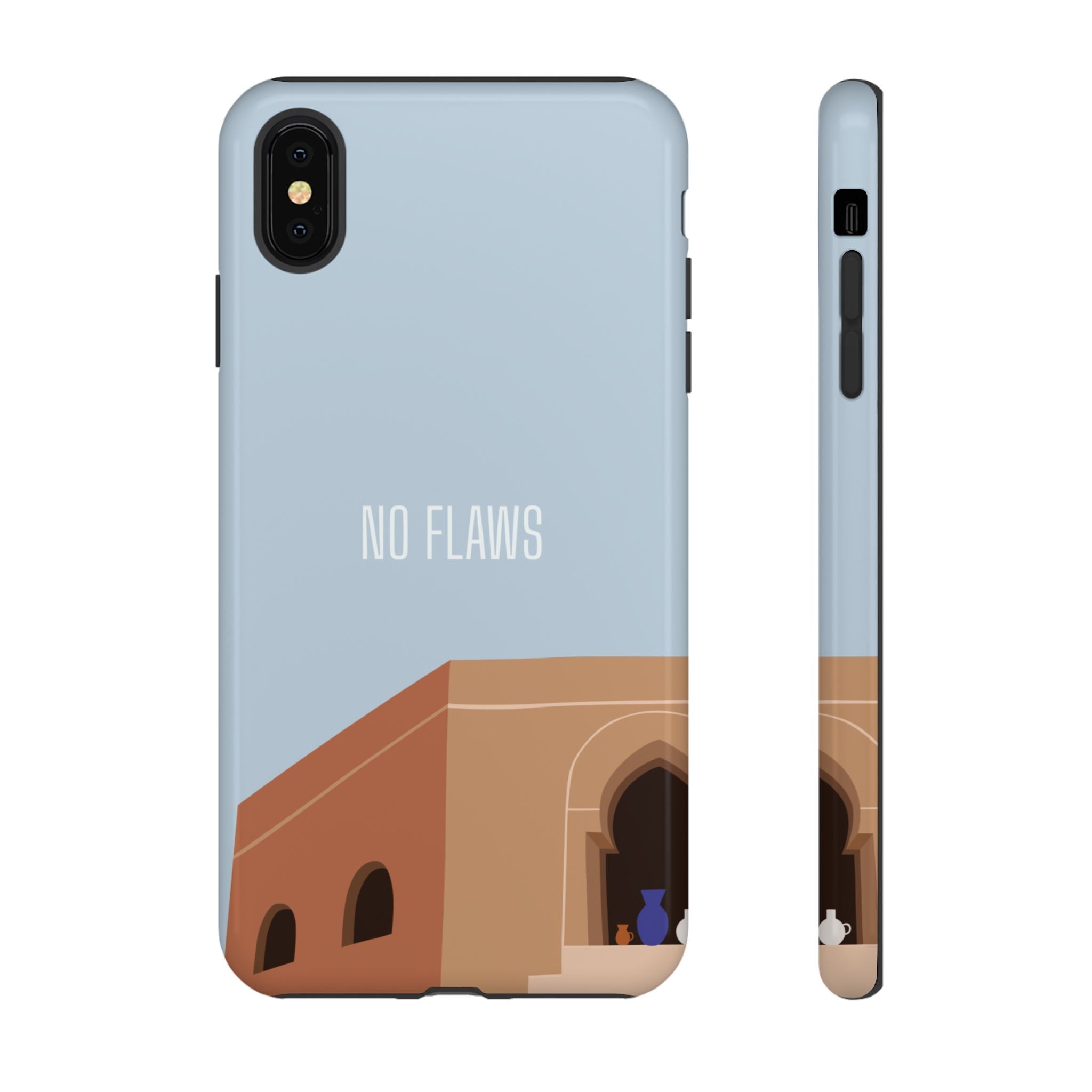 Minimal Desert Illustration “No Flaws” Protective Tough Case