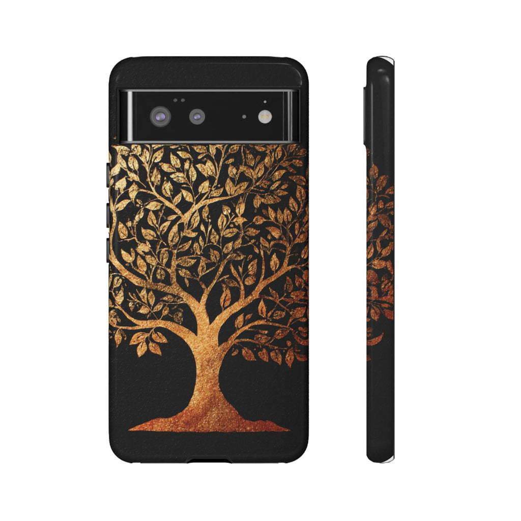 Golden Tree Phone Case, Tough Cases, Nature Lover Gift