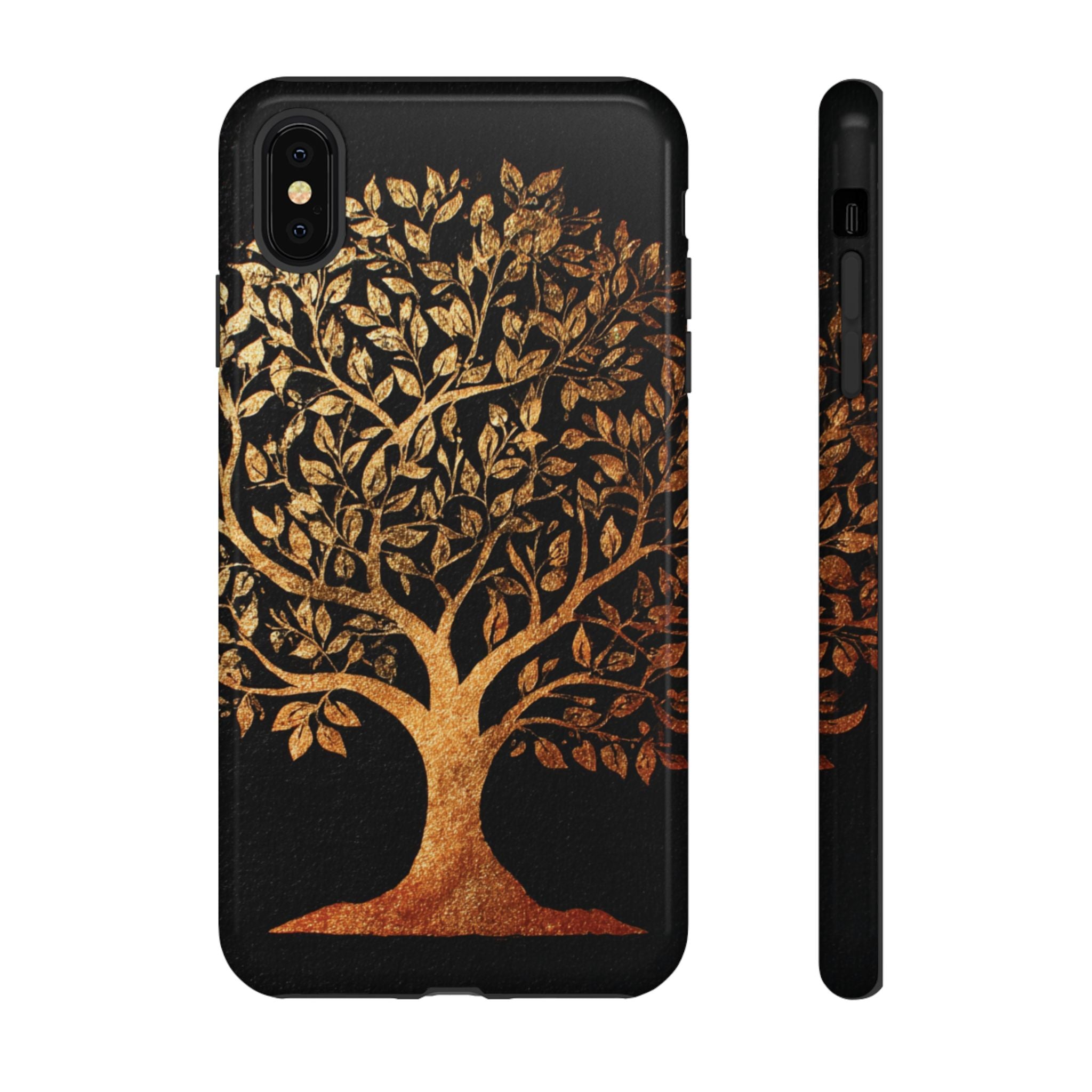 Golden Tree Phone Case, Tough Cases, Nature Lover Gift