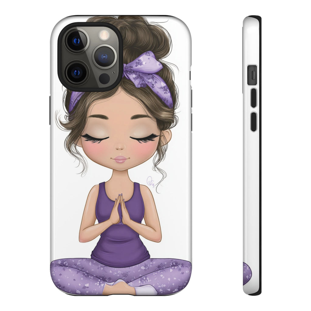Yoga Phone Case for Mindfulness Gift for Yogis, Meditation Accessory, Zen Vibe