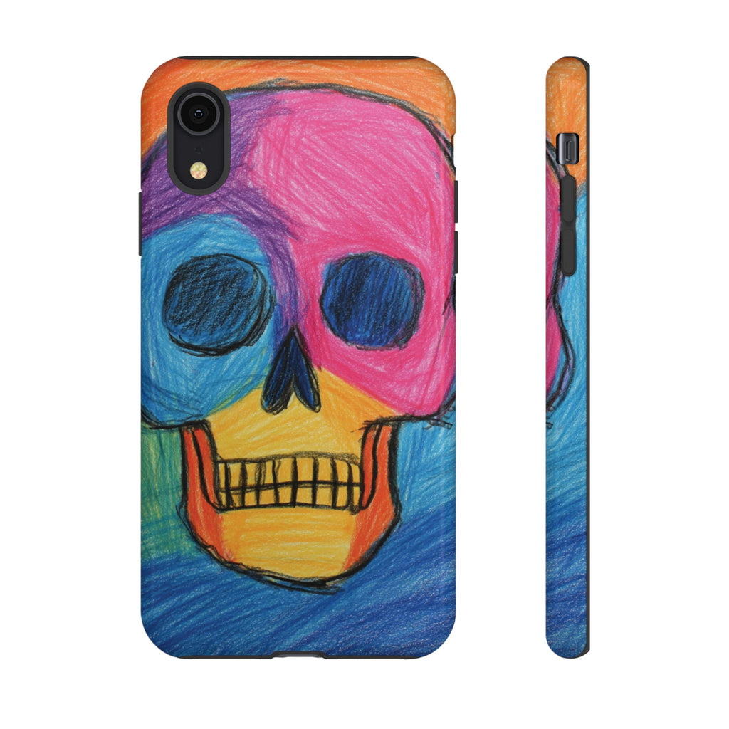 Vibrant Skull Phone Case | Tough Cases, Colorful Design, Unique Art Phone Cover