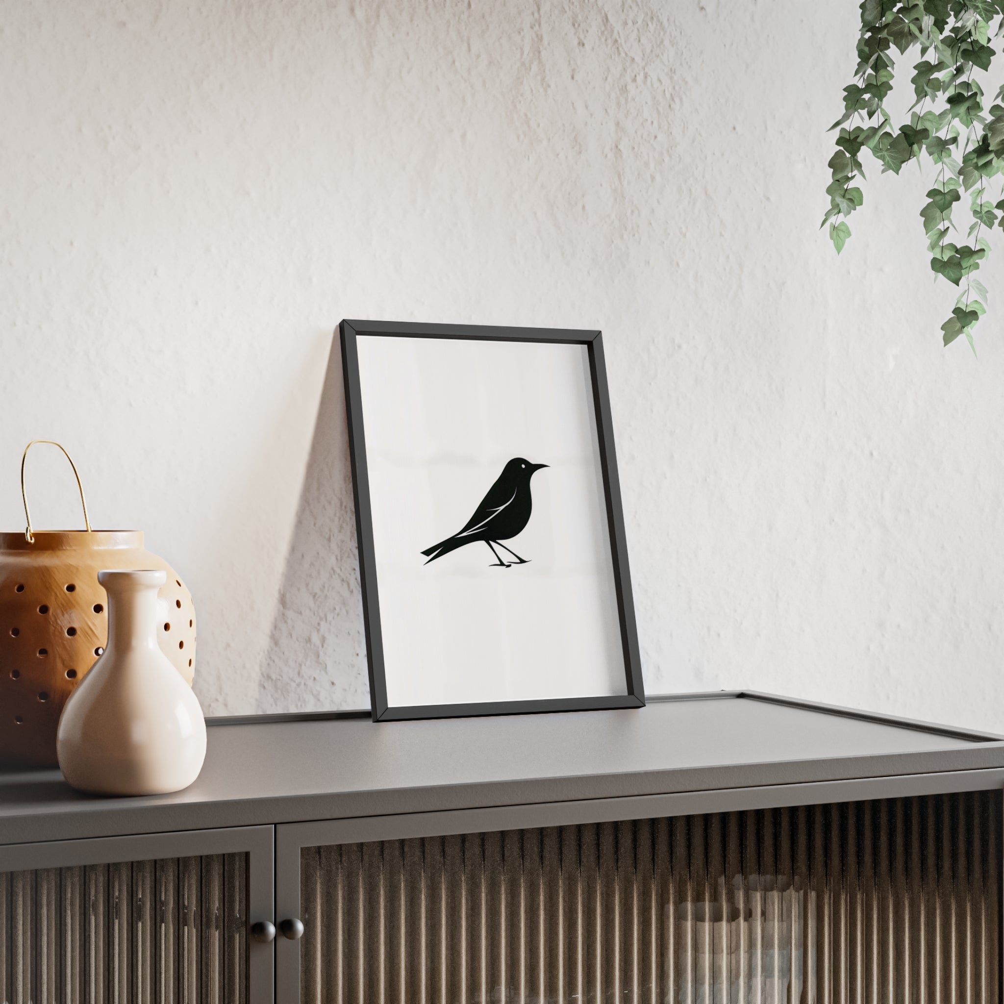 The Oriole Principle: A Study in Minimal Form – Framed Poster