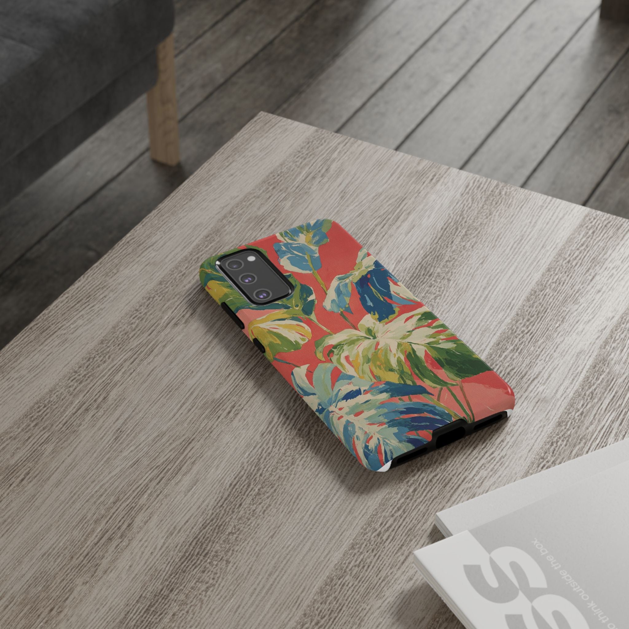 Tropical Phone Case, Floral Tough Case, Vibrant Phone Cover for Summer