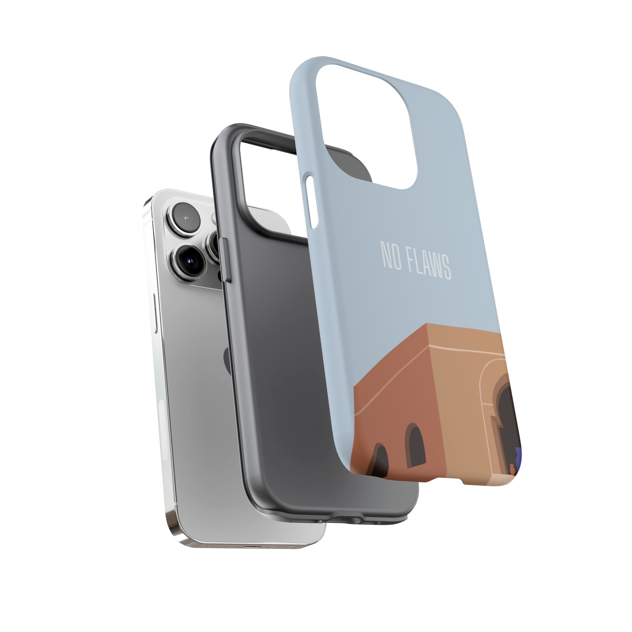 Minimal Desert Illustration “No Flaws” Protective Tough Case