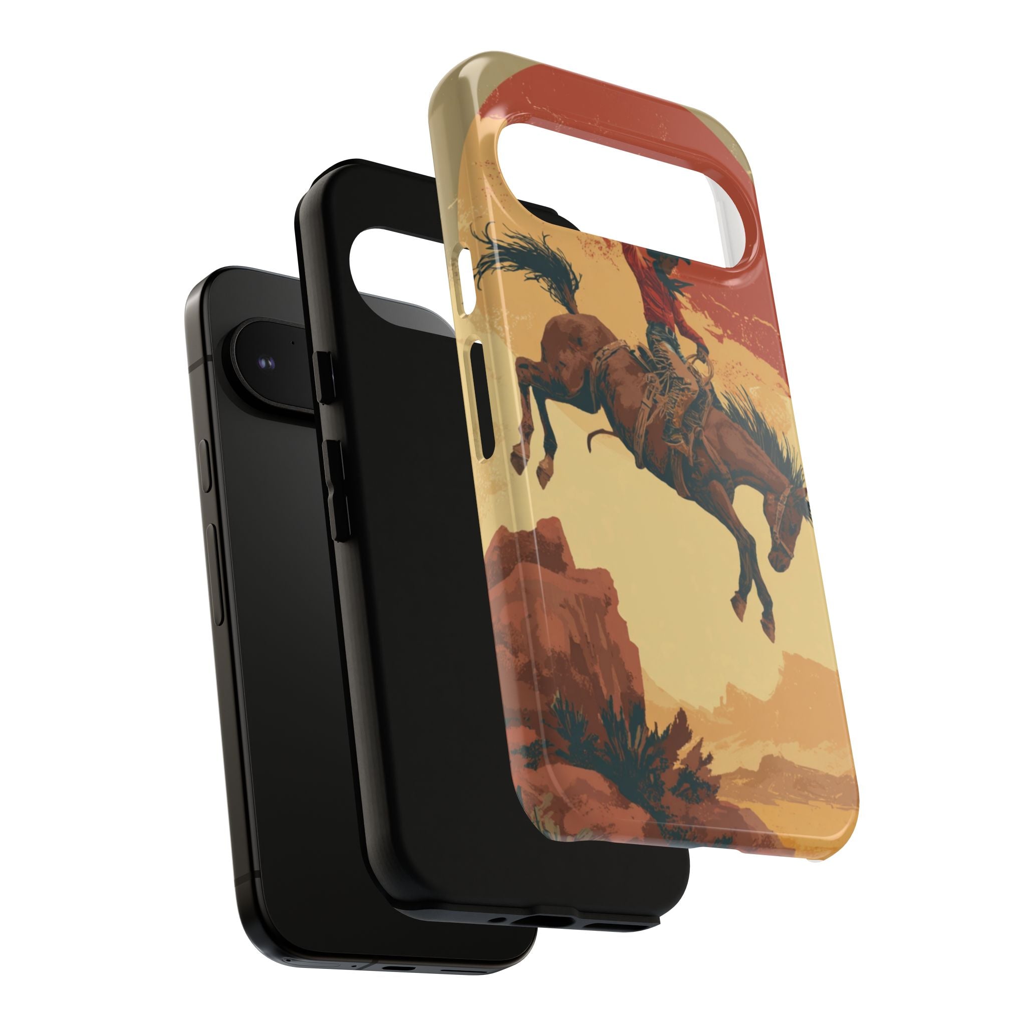 Cowboy Phone Case - Wild West Style, Tough Protection for Outdoor Lovers