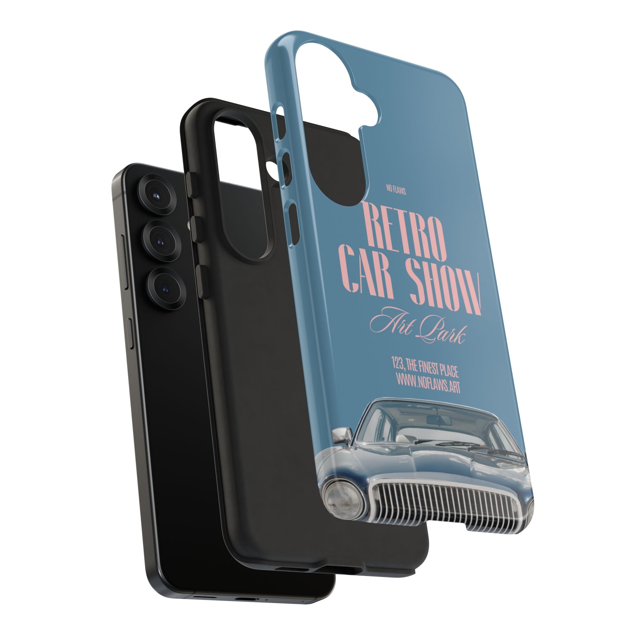 Retro Car Show Phone Case — Vintage Classic Auto Design