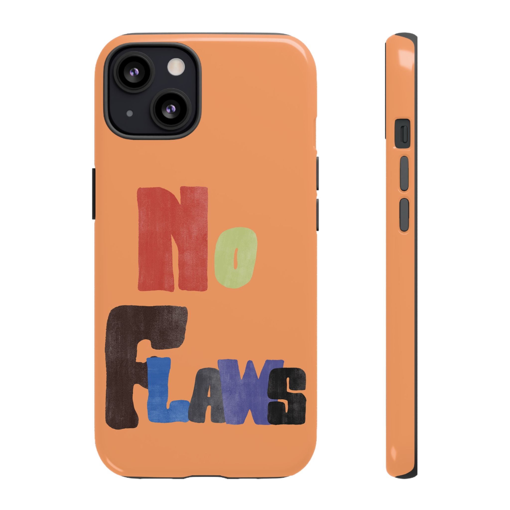 "No Flaws" Retro Hand-Lettered Protective Cover