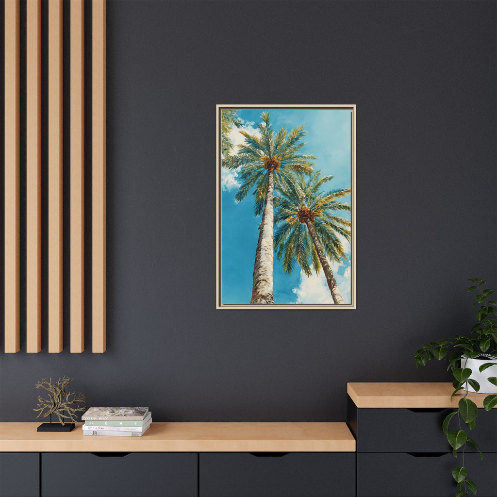 Palm Tree Sky Matte Canvas Print