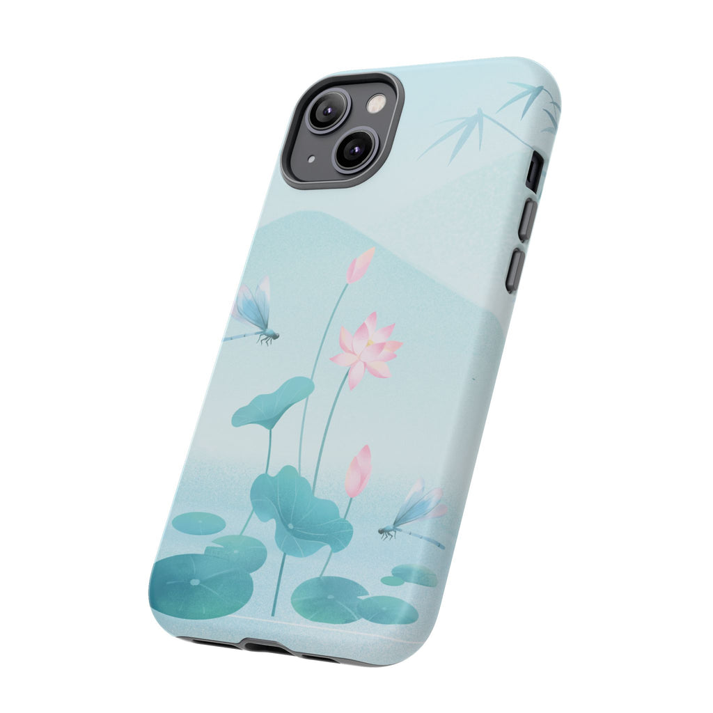 Lotus Pond Phone Case — Serene Floral iPhone Protective Cover