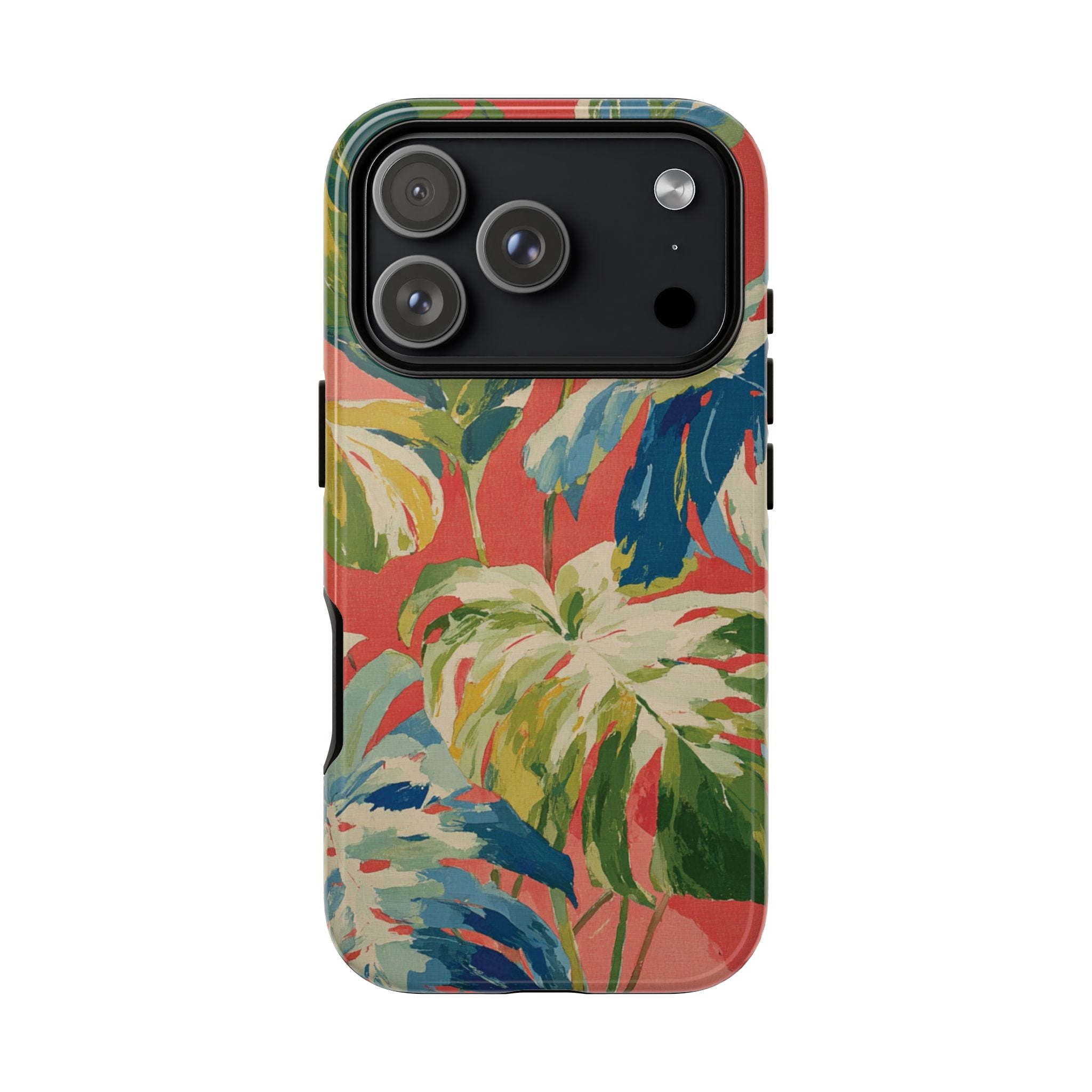 Tropical Phone Case, Floral Tough Case, Vibrant Phone Cover for Summer