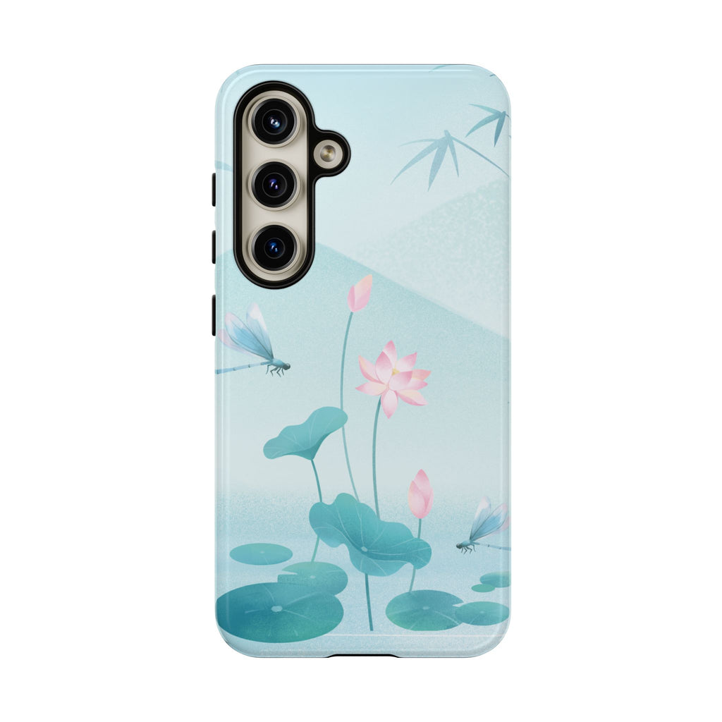 Lotus Pond Phone Case — Serene Floral iPhone Protective Cover