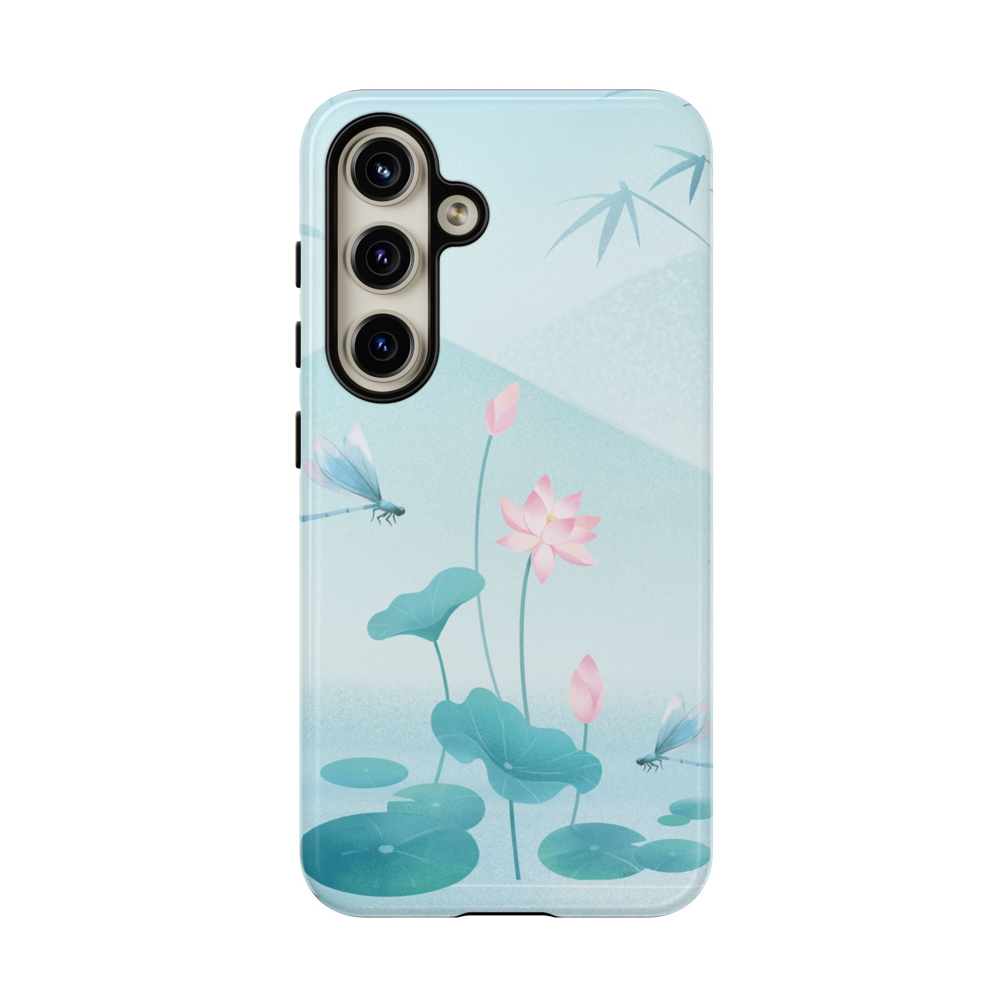 Lotus Pond Phone Case — Serene Floral iPhone Protective Cover