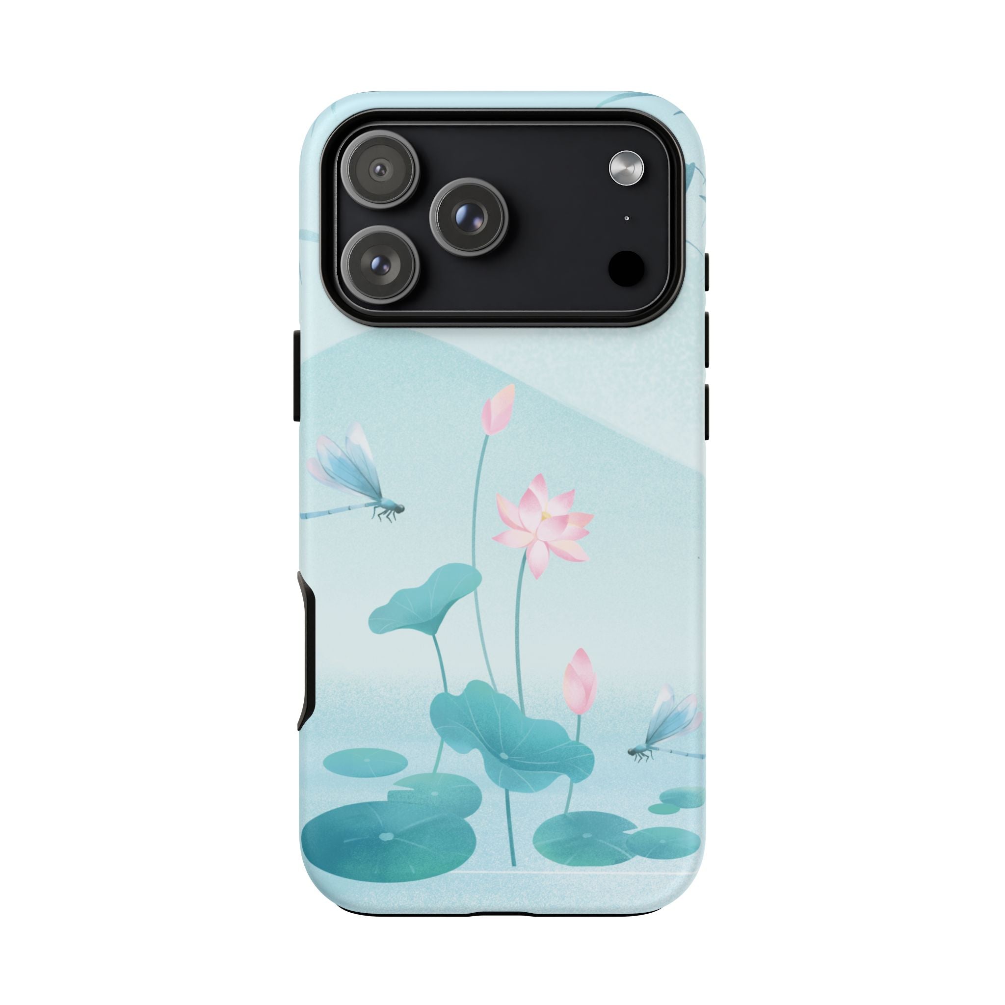 Lotus Pond Phone Case — Serene Floral iPhone Protective Cover