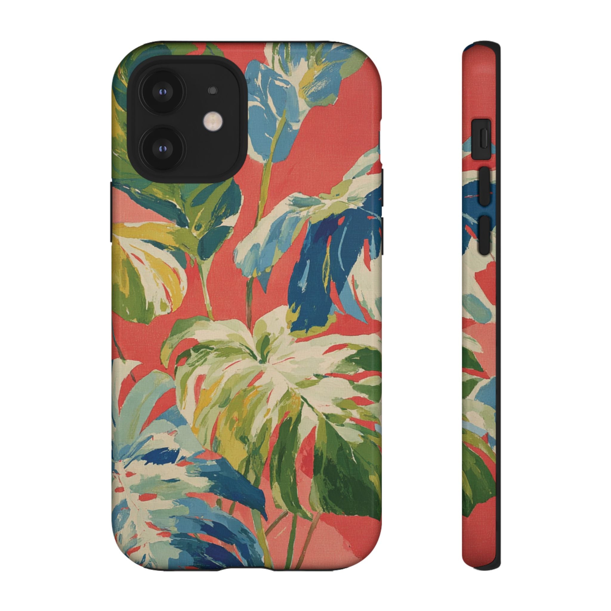 Tropical Phone Case, Floral Tough Case, Vibrant Phone Cover for Summer
