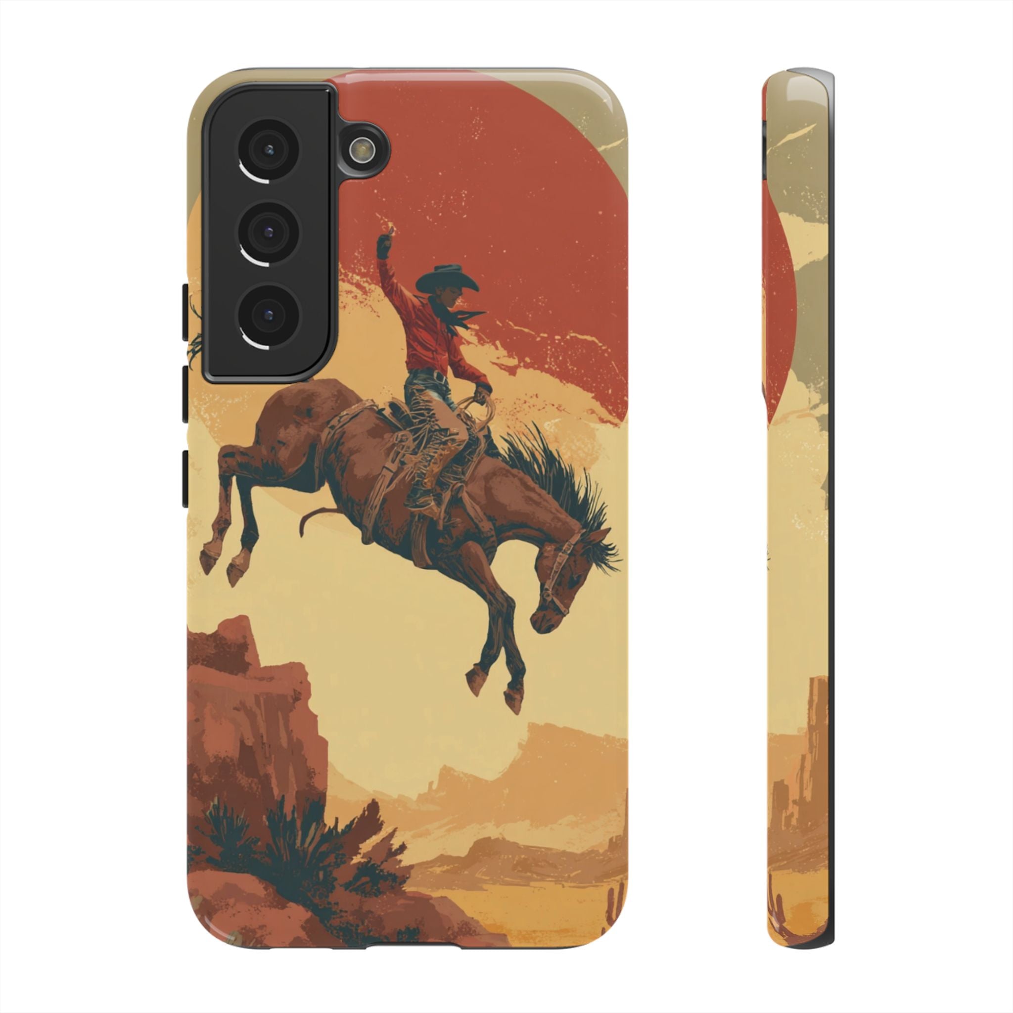 Cowboy Phone Case - Wild West Style, Tough Protection for Outdoor Lovers