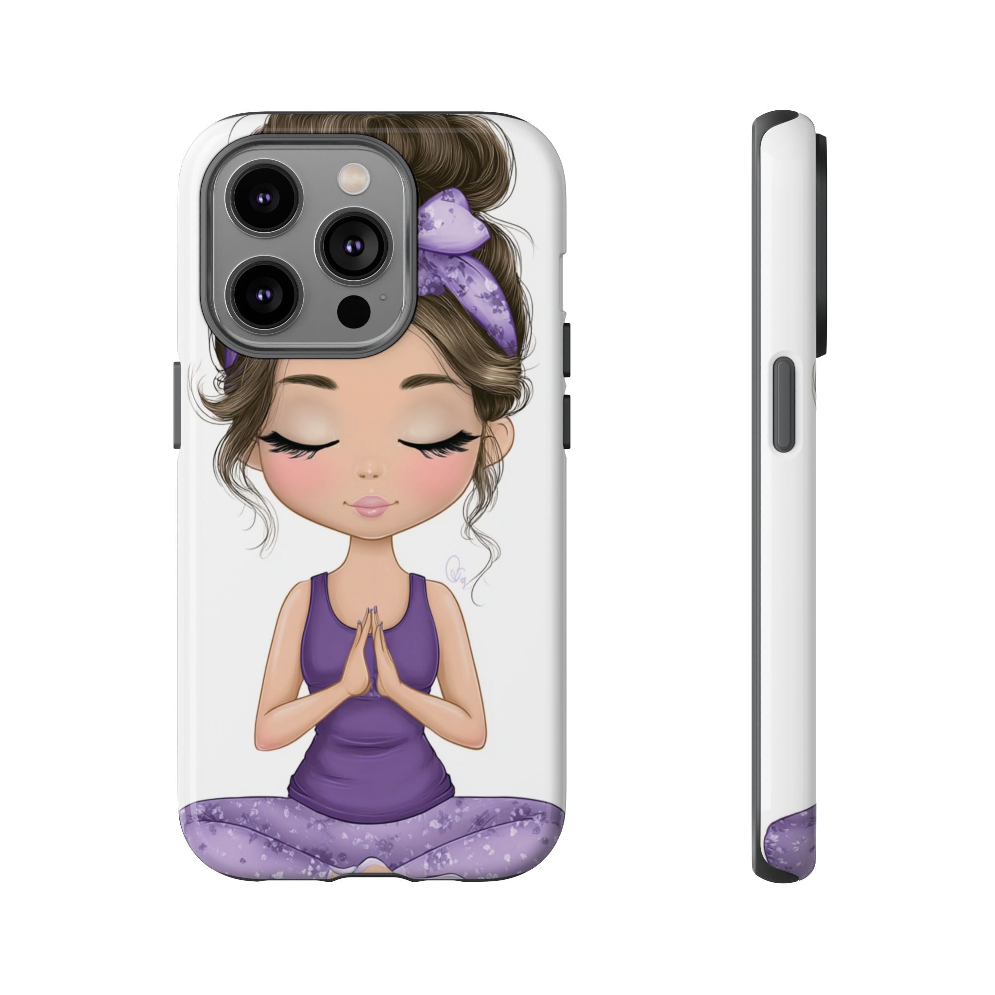Yoga Phone Case for Mindfulness Gift for Yogis, Meditation Accessory, Zen Vibe