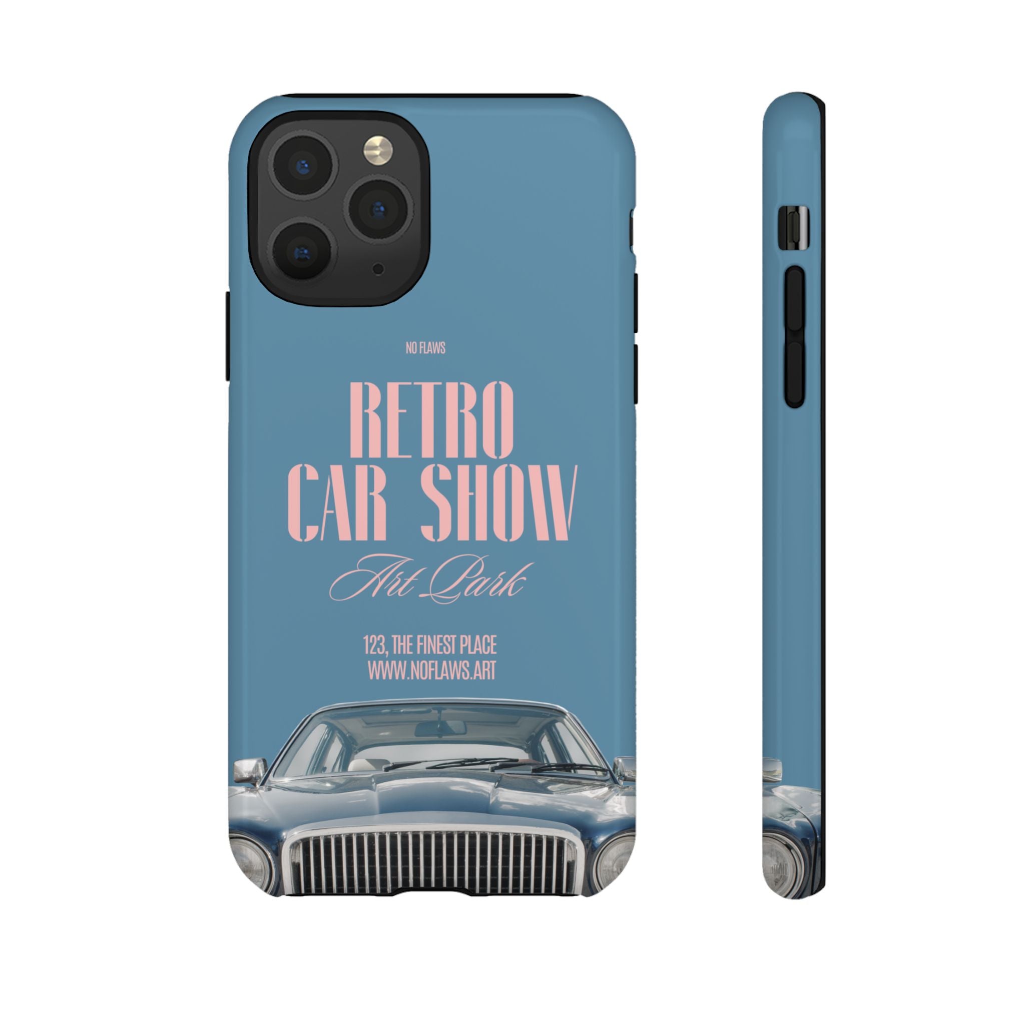Retro Car Show Phone Case — Vintage Classic Auto Design