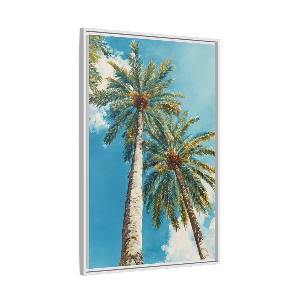 Palm Tree Sky Matte Canvas Print