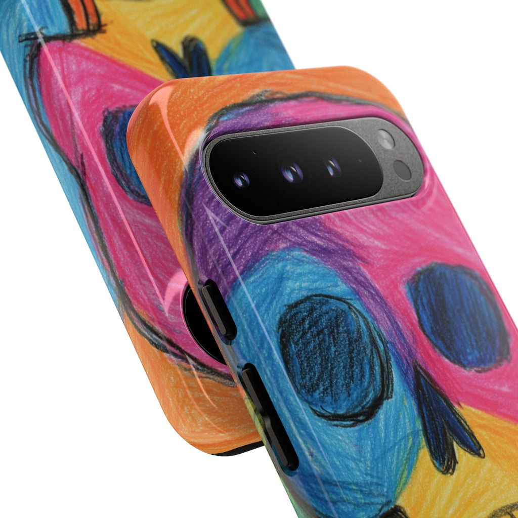 Vibrant Skull Phone Case | Tough Cases, Colorful Design, Unique Art Phone Cover